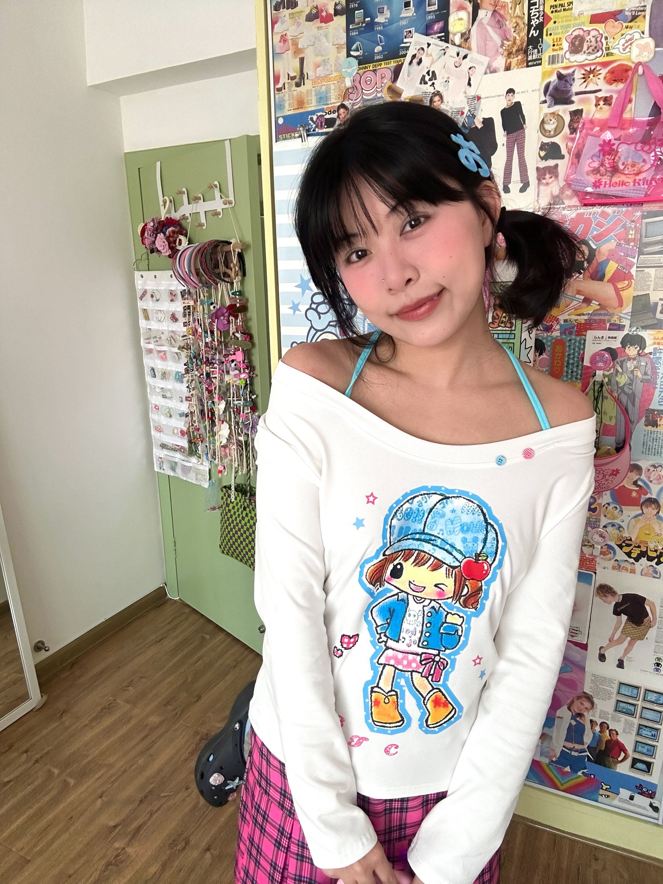 Y2K Knit Long Sleeve Top - BodyTalk by Land Decora
