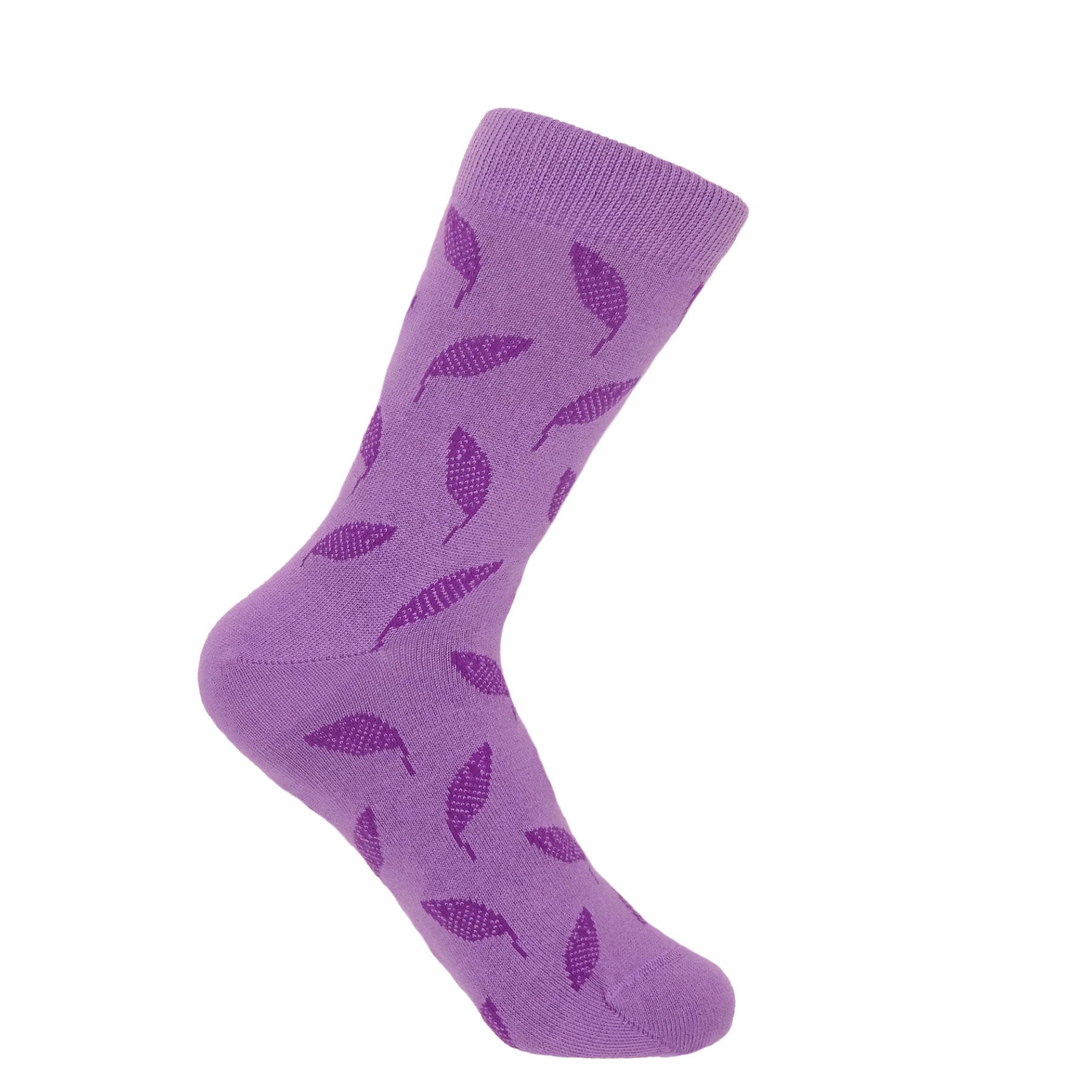 Leaf Women's Socks - Violet by Peper Harow