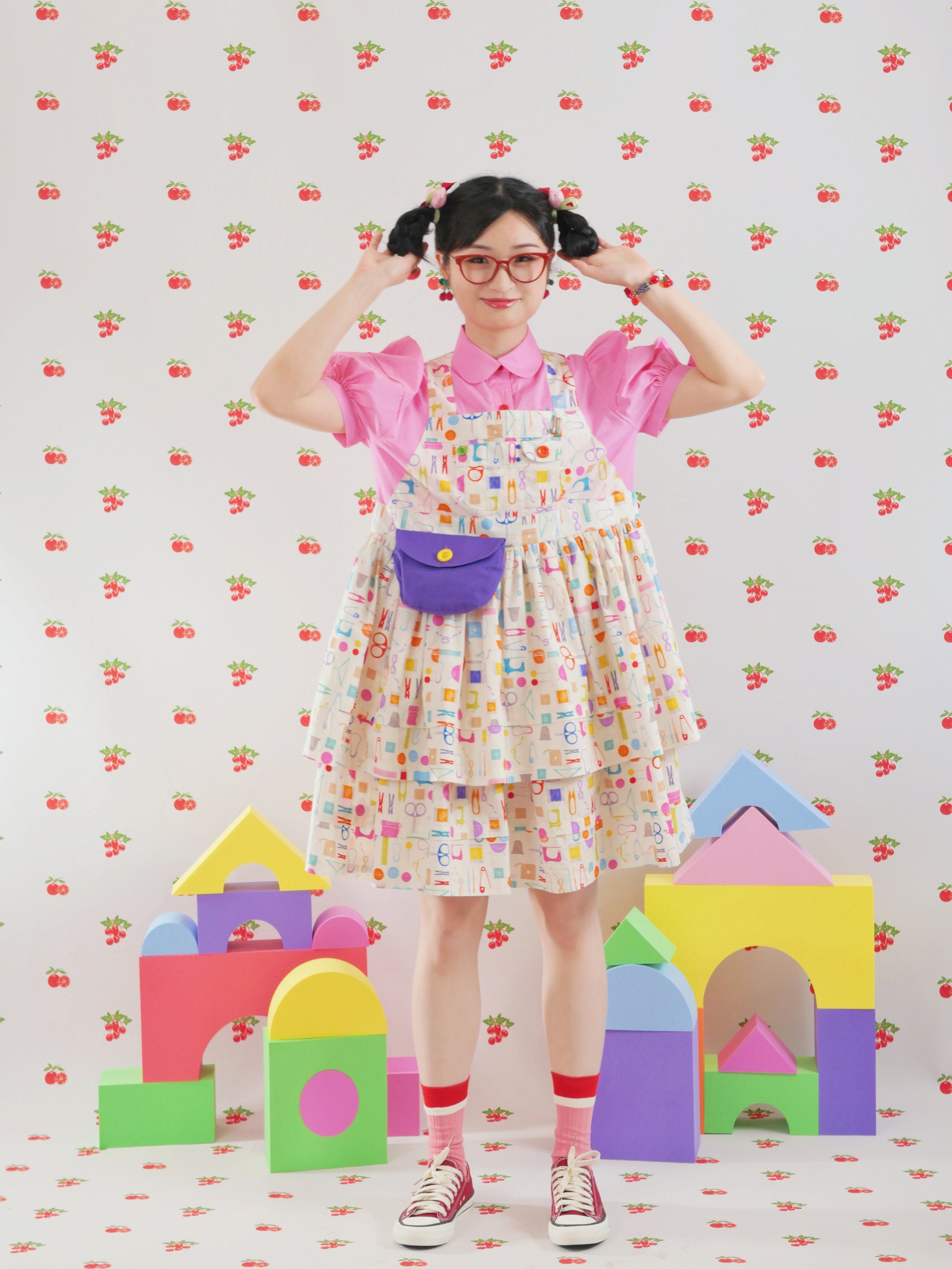 Pastel Layered Puff Dress Y2K Kawaii - GOODBABY by Land Decora