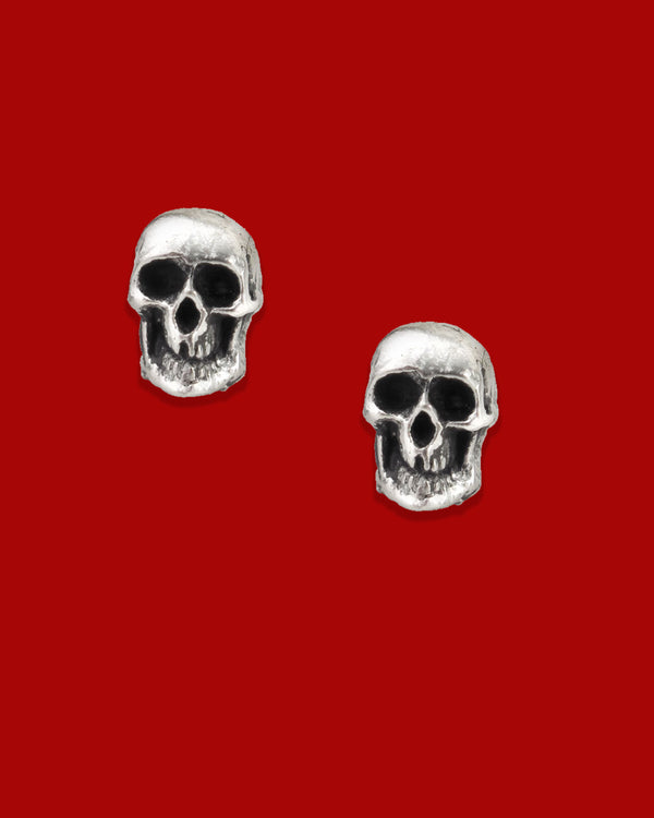 Death Stud Earrings by KATAKOMB