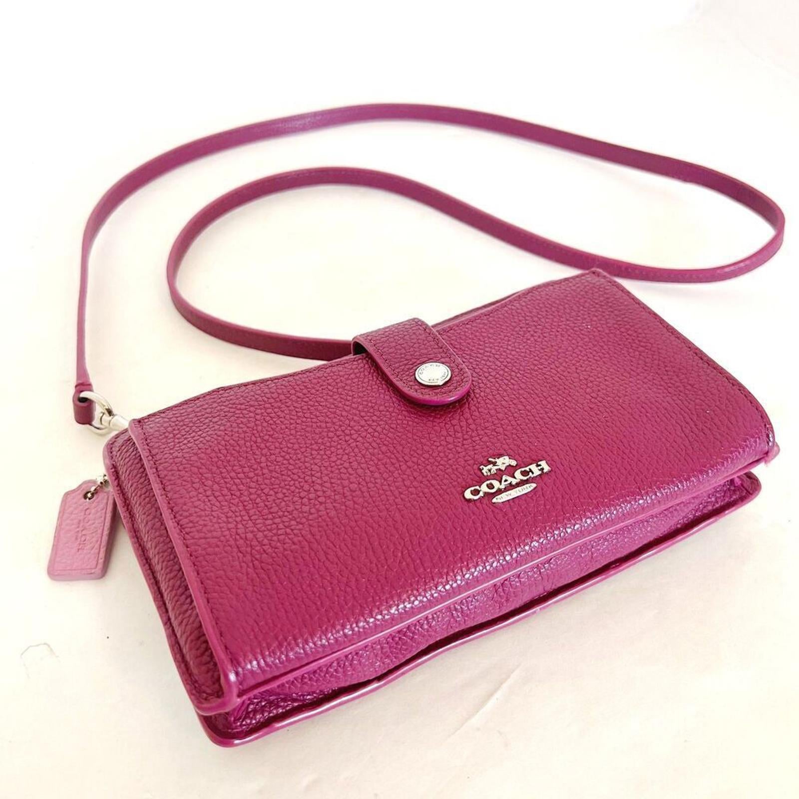 Coach Noa Pop Up Crossbody Bag Berry Maroon Messenger Bag Purse Wallet by Hot Girl Secondhand