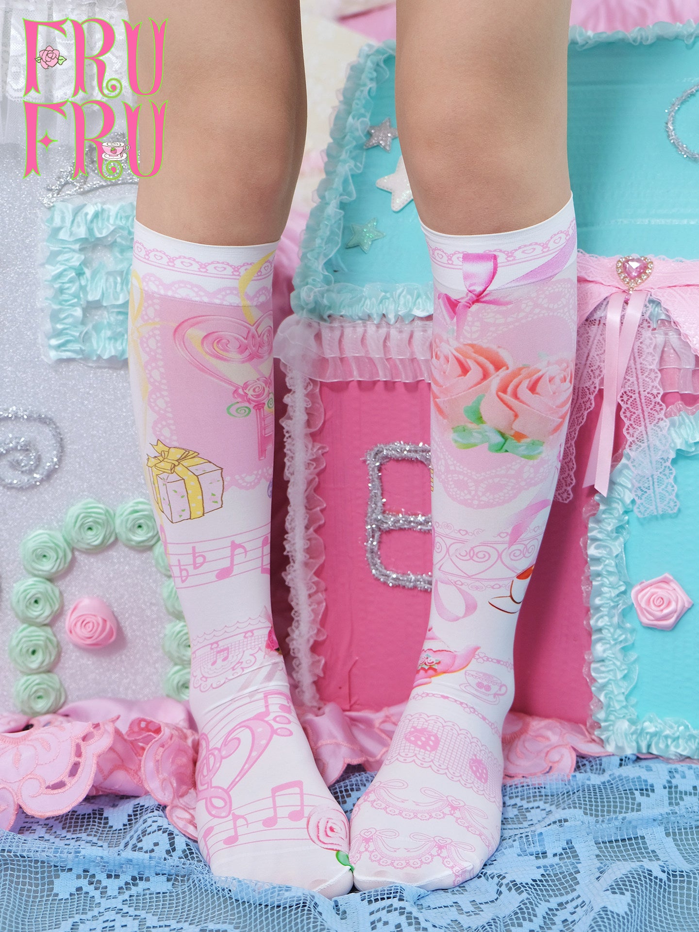 Vintage Kawaii Socks - Frufru by Land Decora