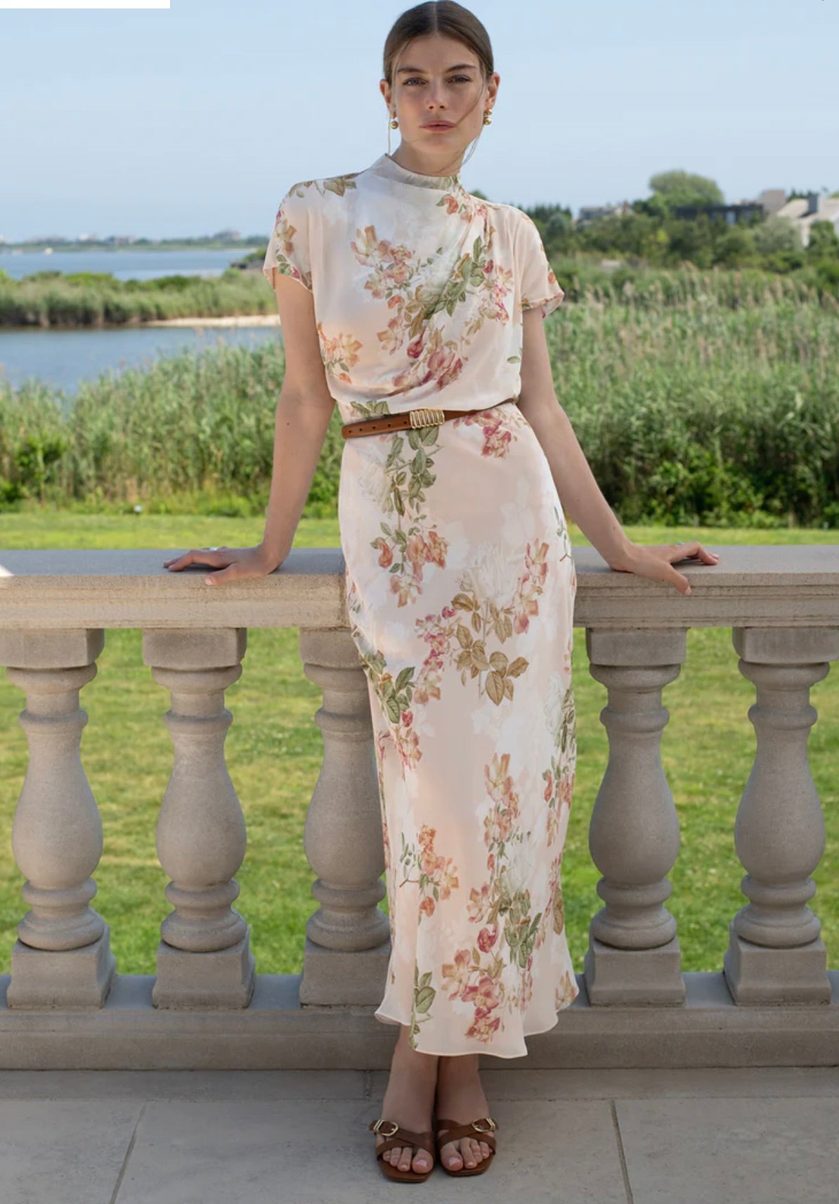 Favorite Daughter The Favorite Skirt in Light Peach Rose by Sierra Deene