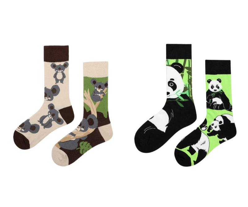 Decora Kei Mismatched Socks Charmingly Naive by Land Decora
