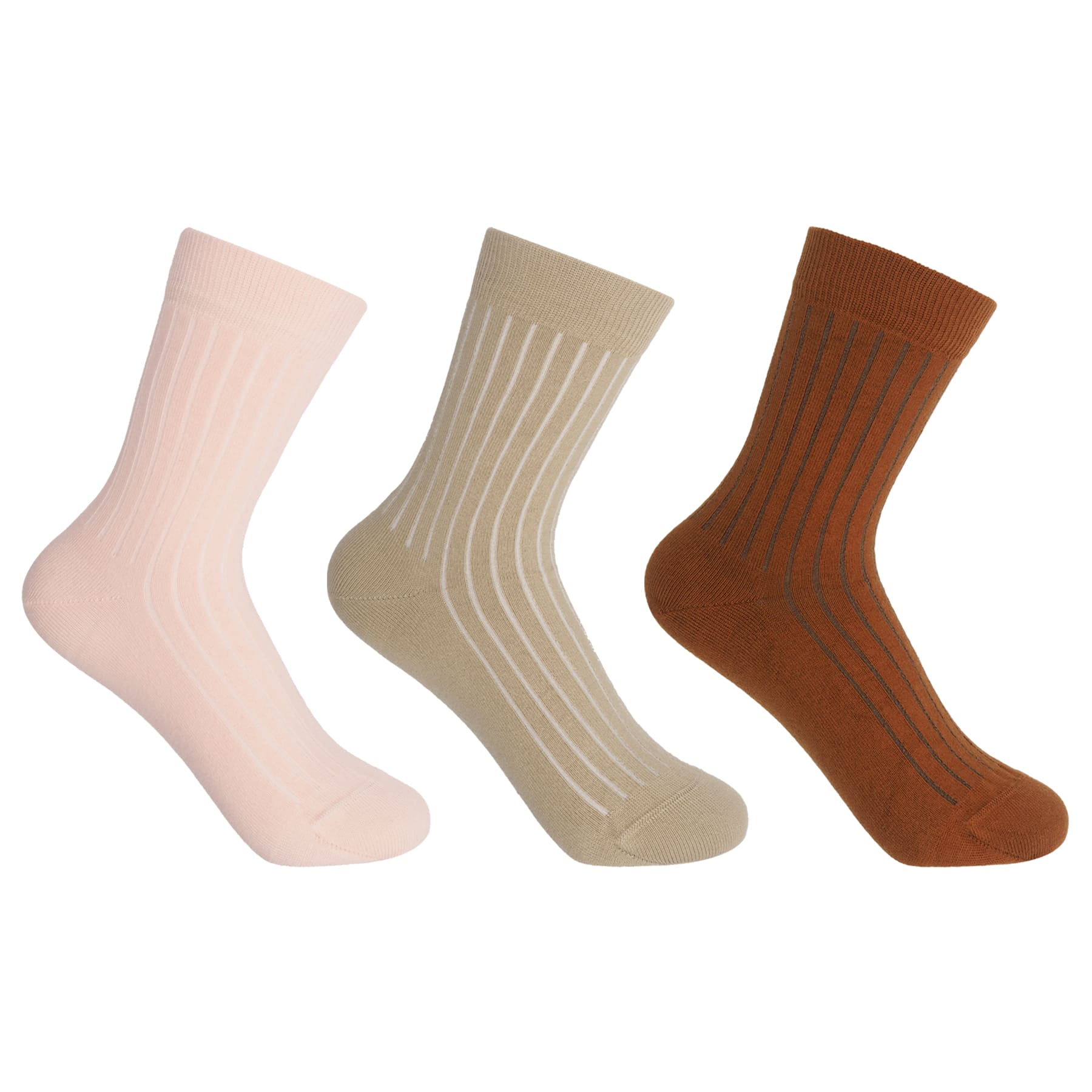 3 Pack Essential Women's Socks - Neutral by Peper Harow
