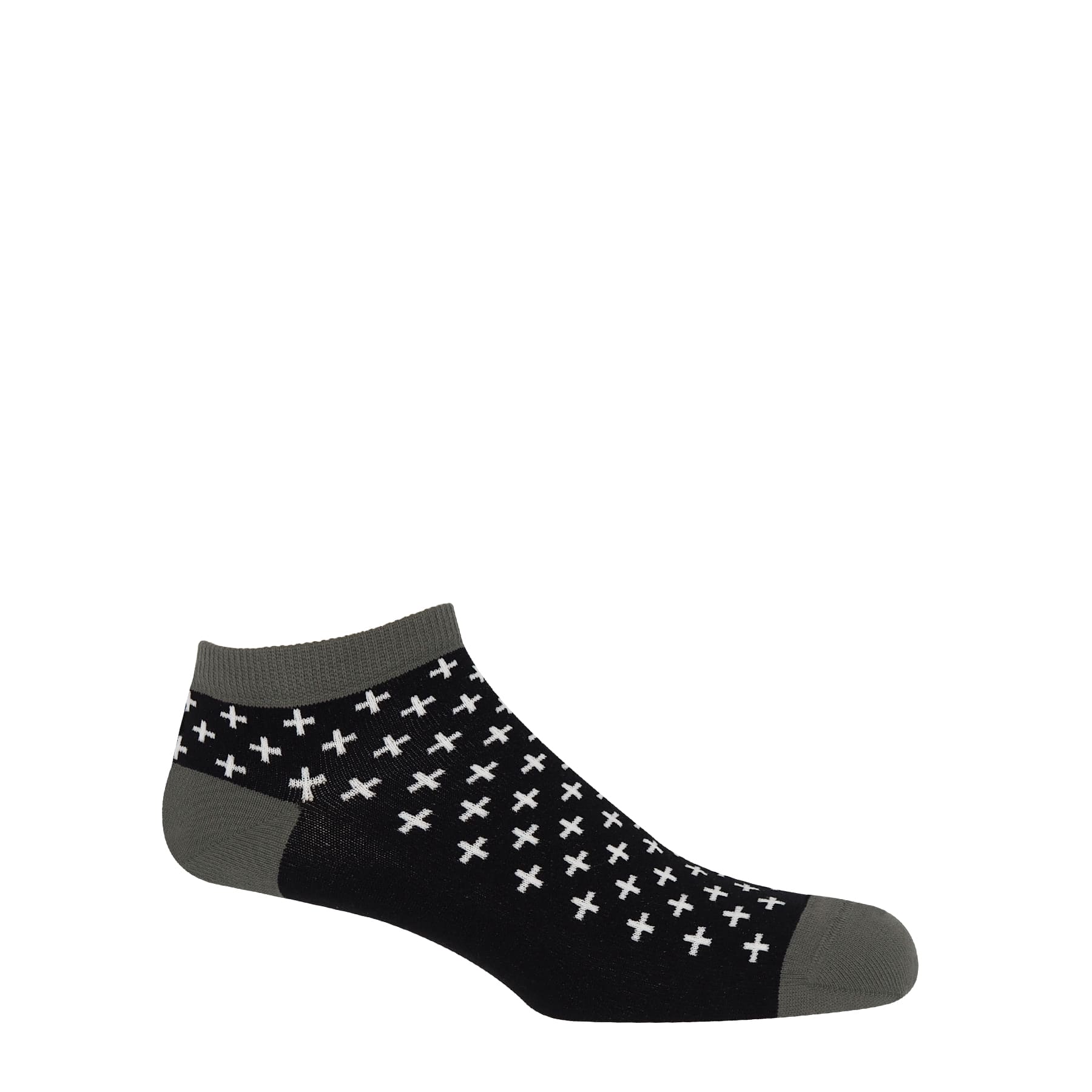 Crosslet Men's Trainer Socks - Black by Peper Harow