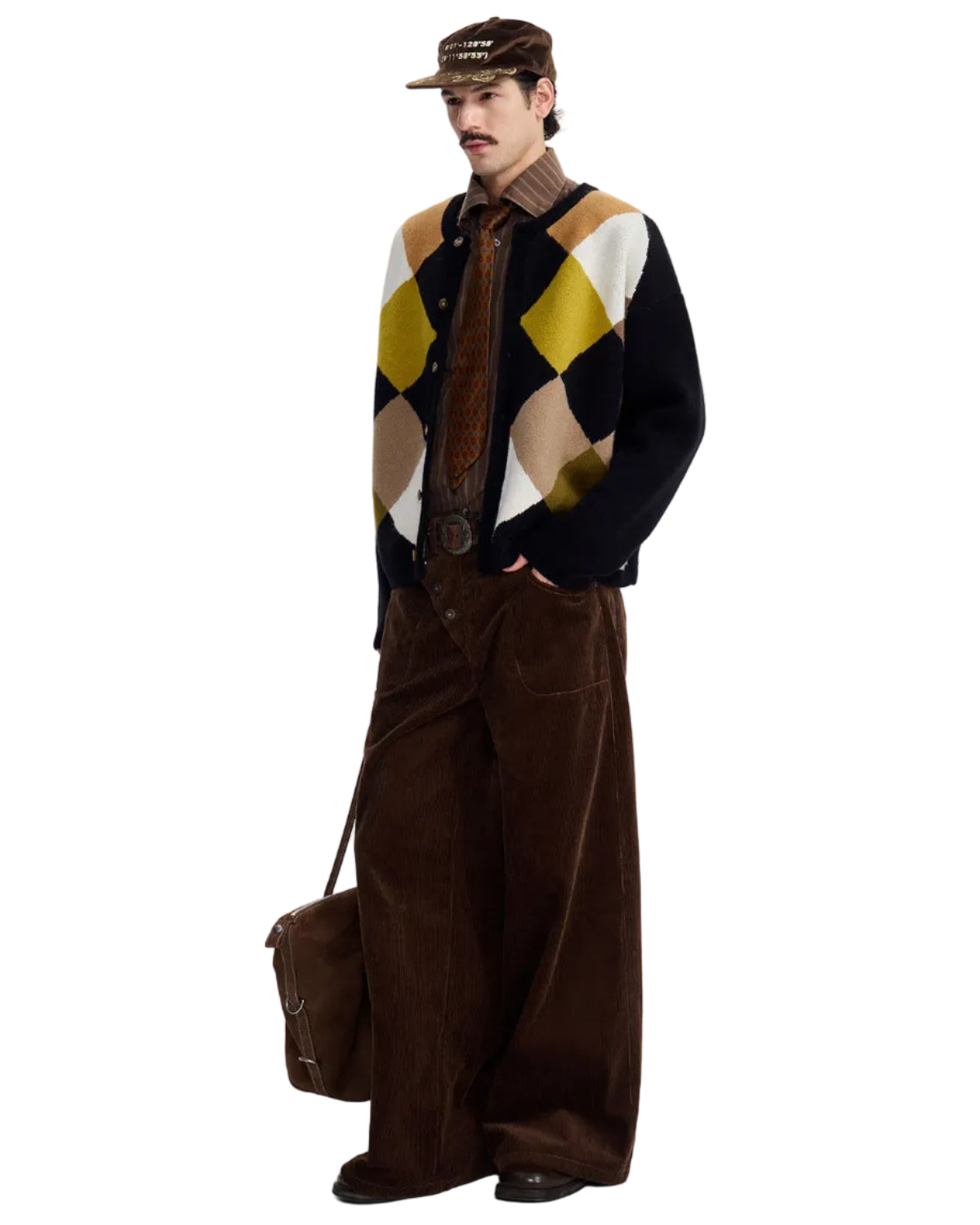 Corduroy Straight Leg Pants by OFFCULTURE