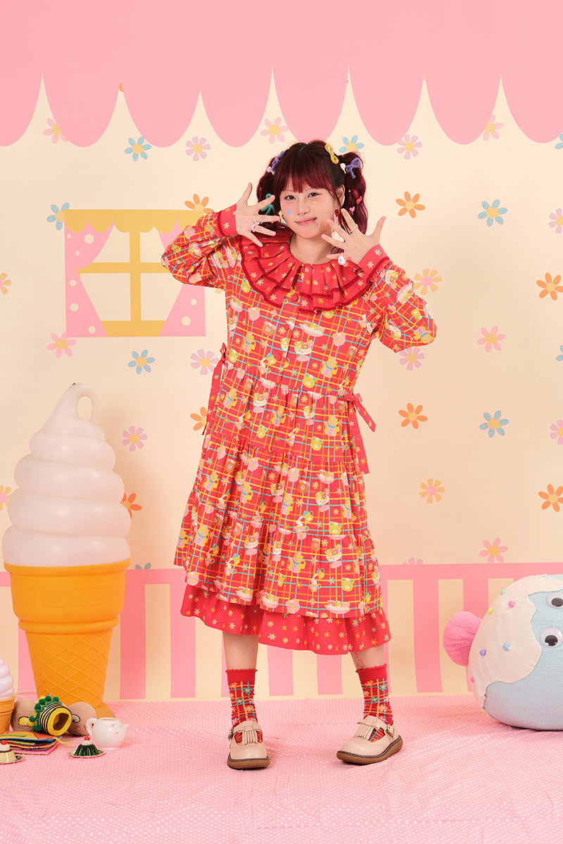 Removable Collar Dress Kawaii - NIKKOU by Land Decora