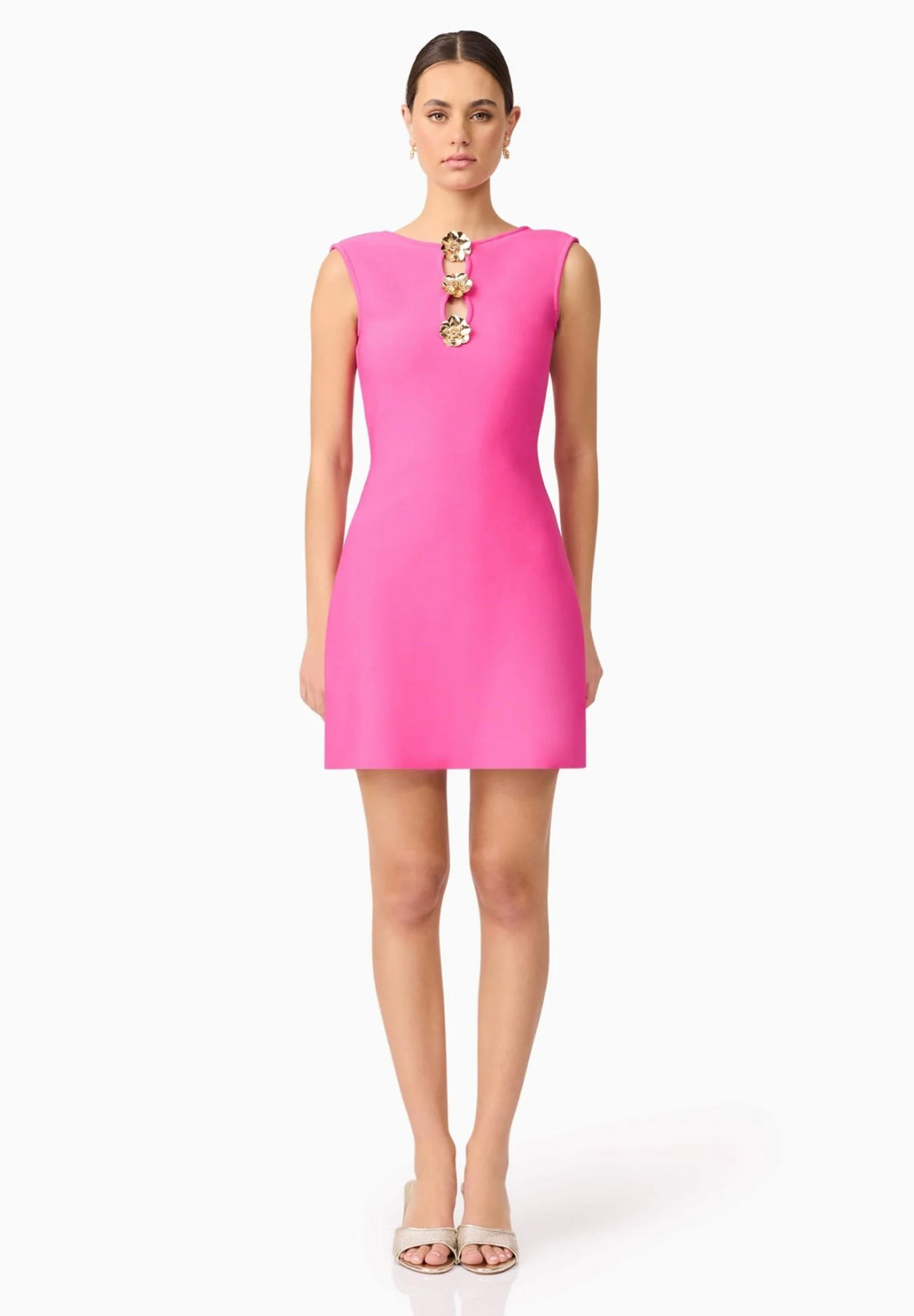 Celina Low Back Mini Dress in Pink by Sierra Deene