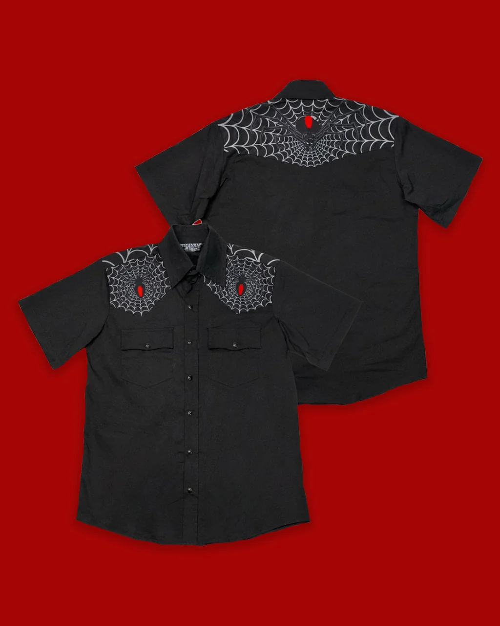 Black Widow Western Shirt by KATAKOMB