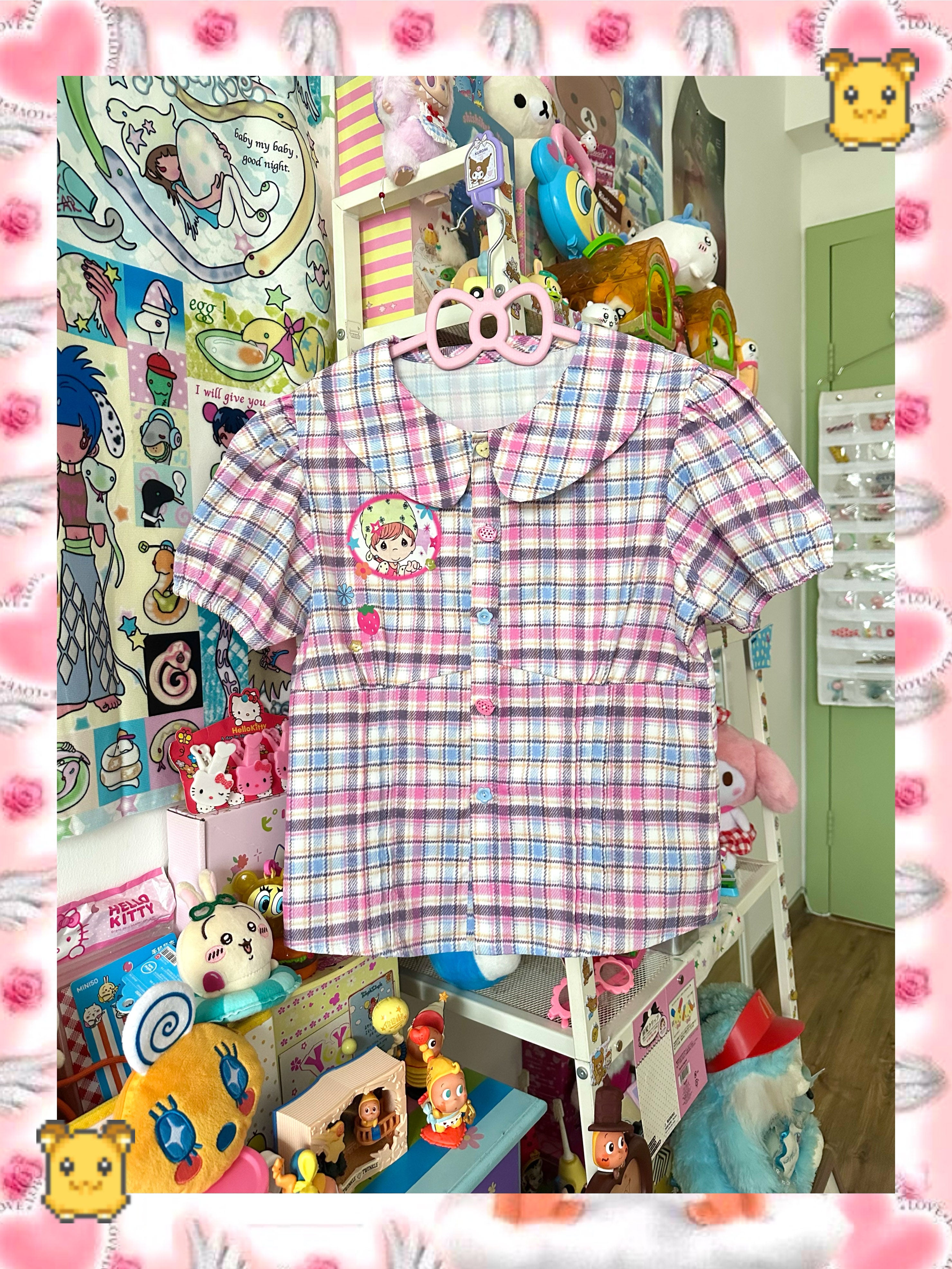 Y2K Doll Collar Blouse - Bodytalk by Land Decora