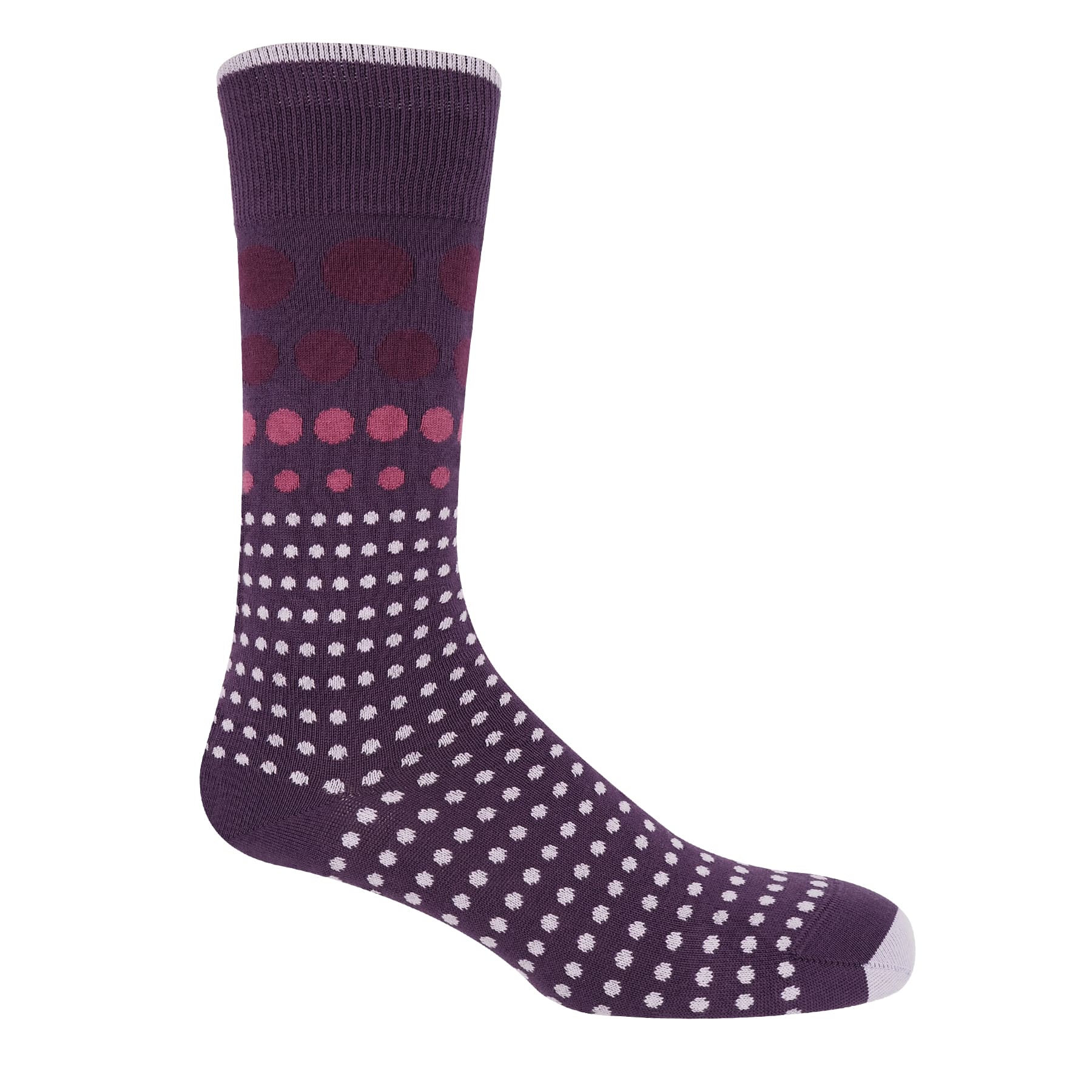 Grad Polka Men's Socks - Purple by Peper Harow