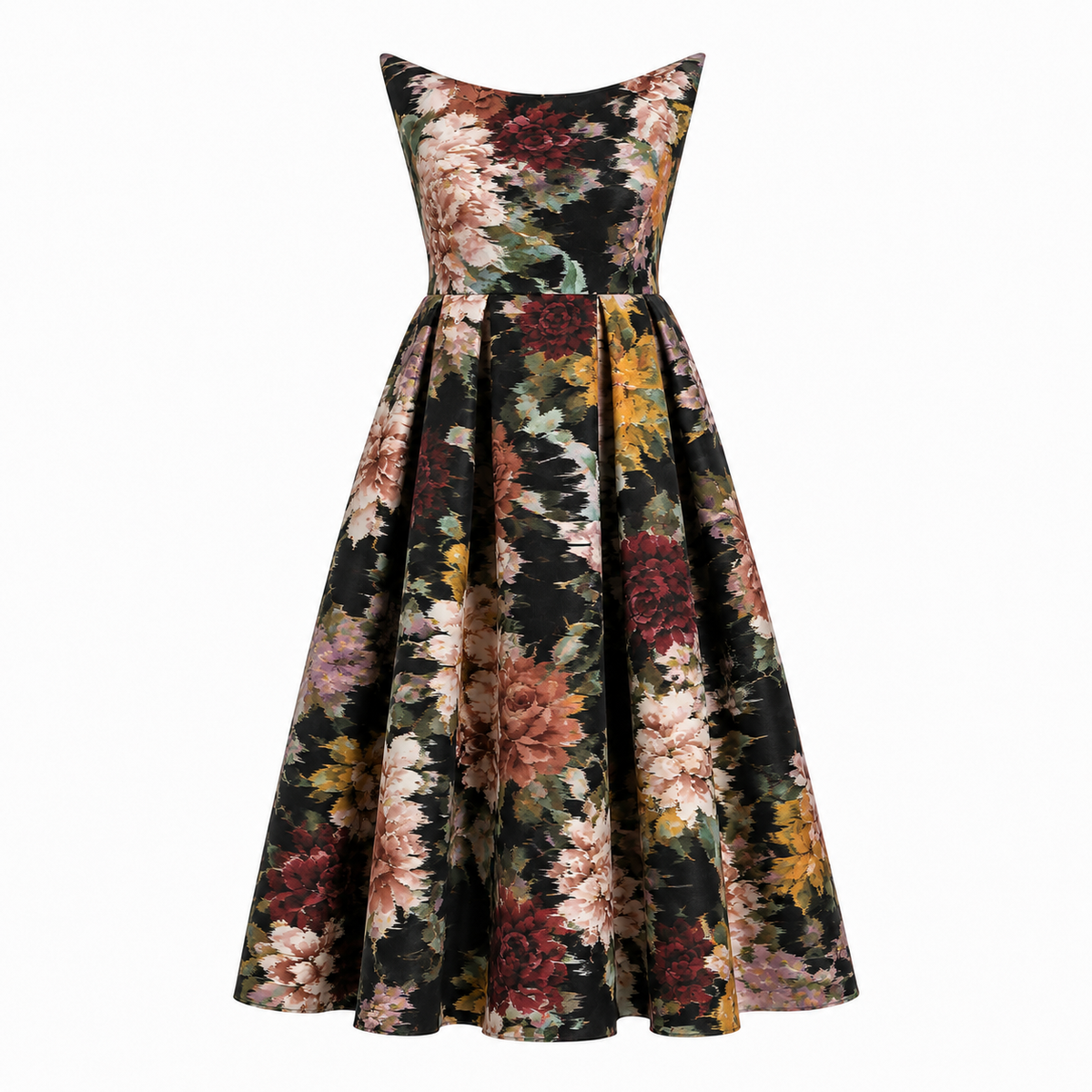 Golshifteh Floral Corset Midi Dress By Sarvin by Sarvin