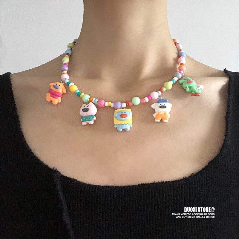 Kawaii Cartoon Bead Necklace - DuoXi by Land Decora