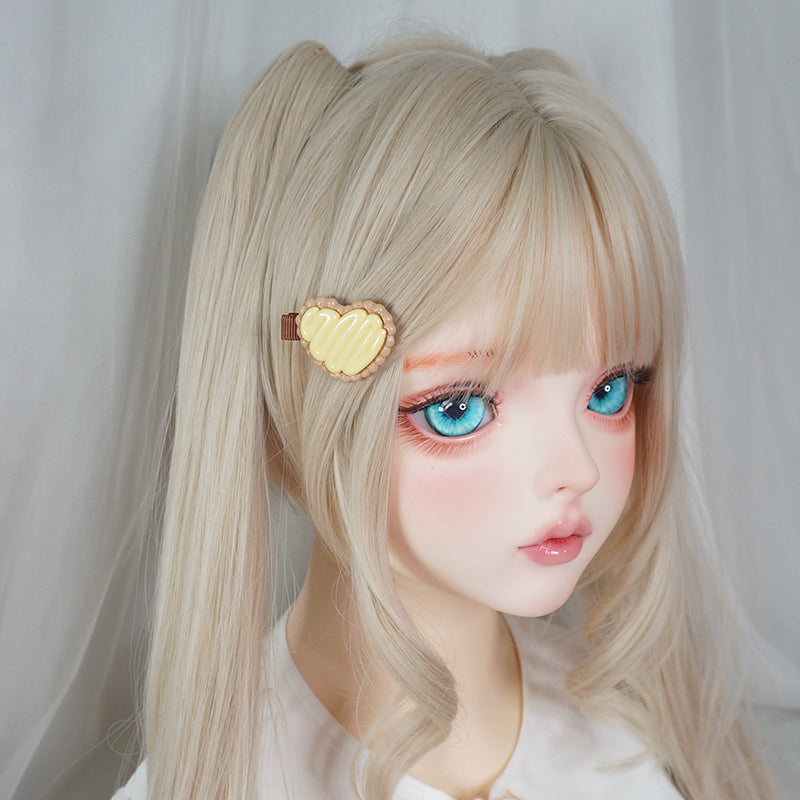 MaoJiang Kawaii Cookie Hair Clips | Heart Star & Cream Biscuit Barrett by Land Decora