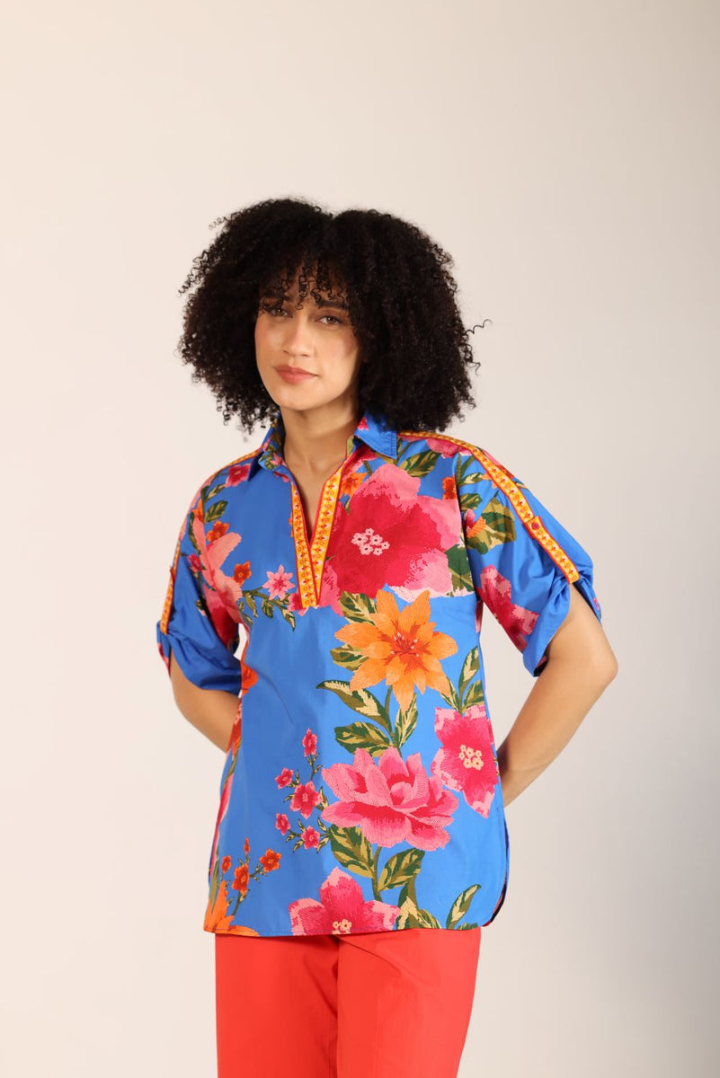 CAPRI BLOSSOM GISELLE TOP by Maude Vivante