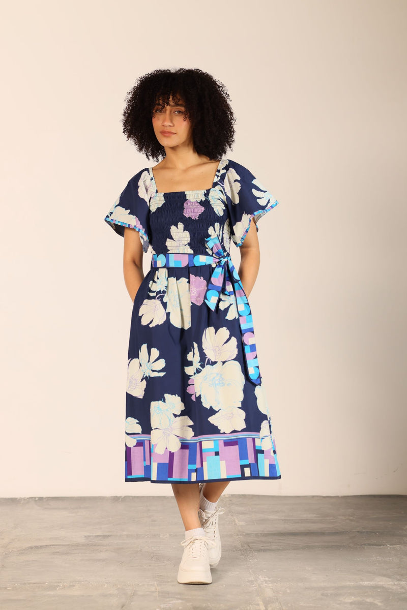 INK FLORALS VIVA DRESS by Maude Vivante
