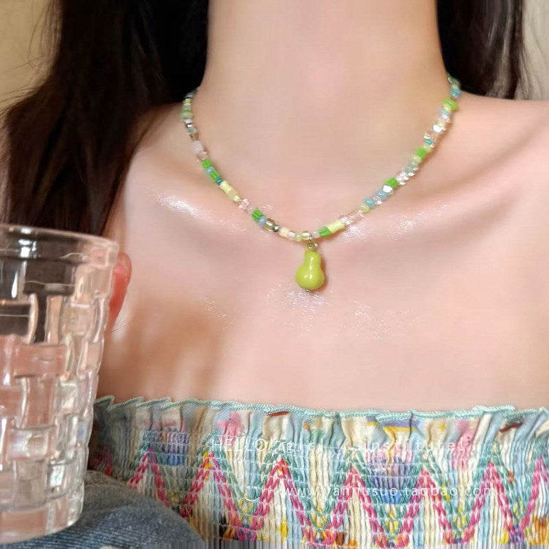 Kawaii Fruit Beaded Necklace - CuteBeads by Land Decora