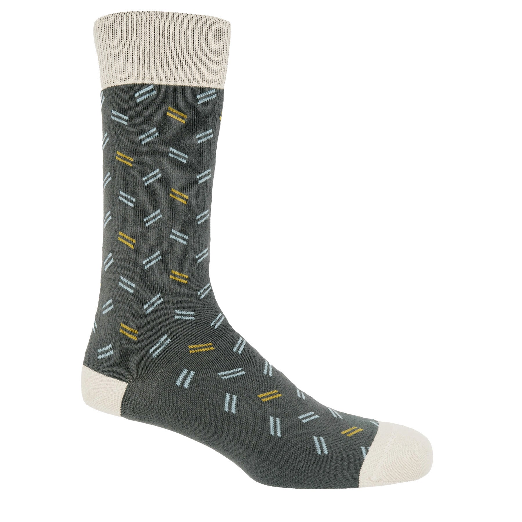 Parallel Men's Socks - Grey by Peper Harow