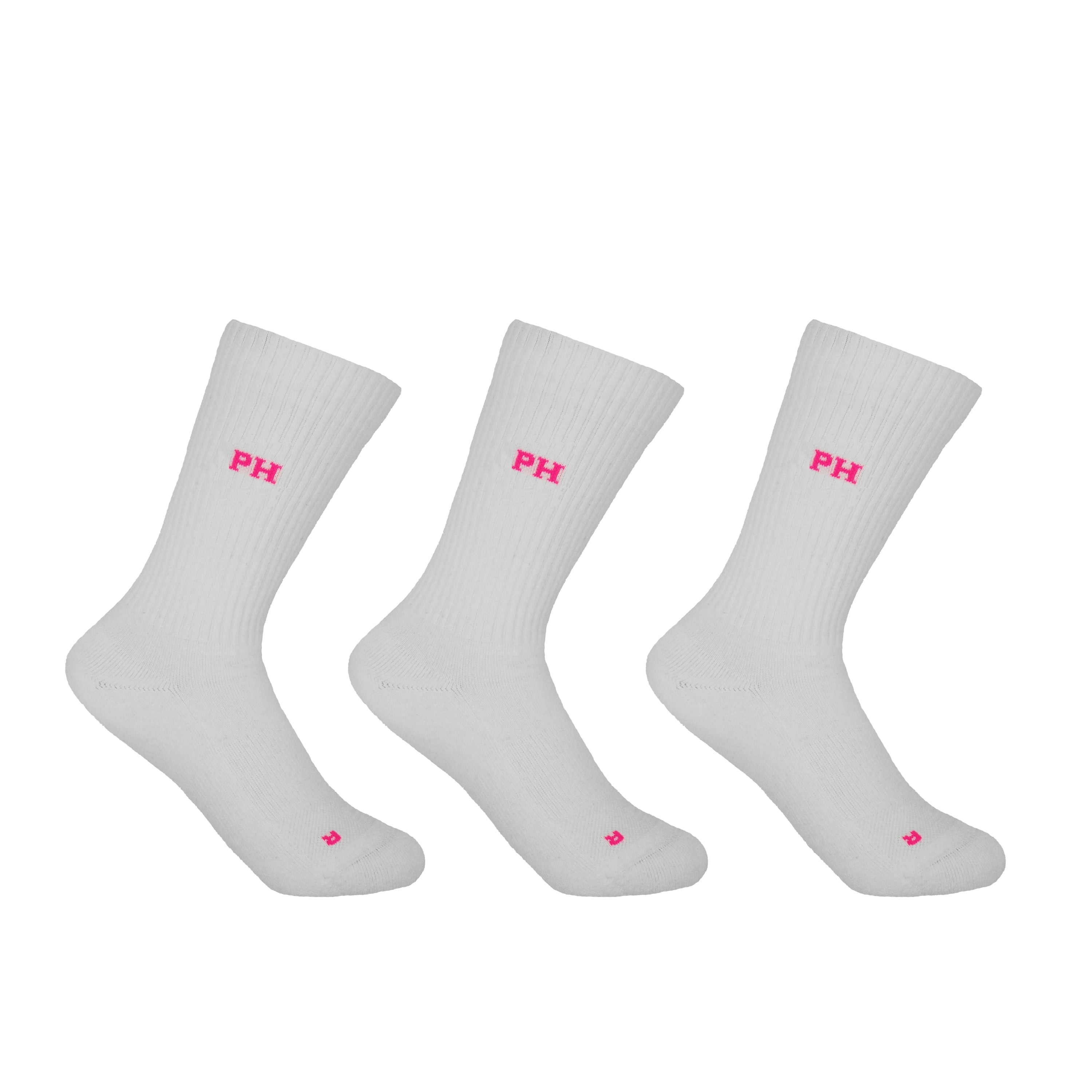 3 Pack Essential Women's Sport Socks - White by Peper Harow