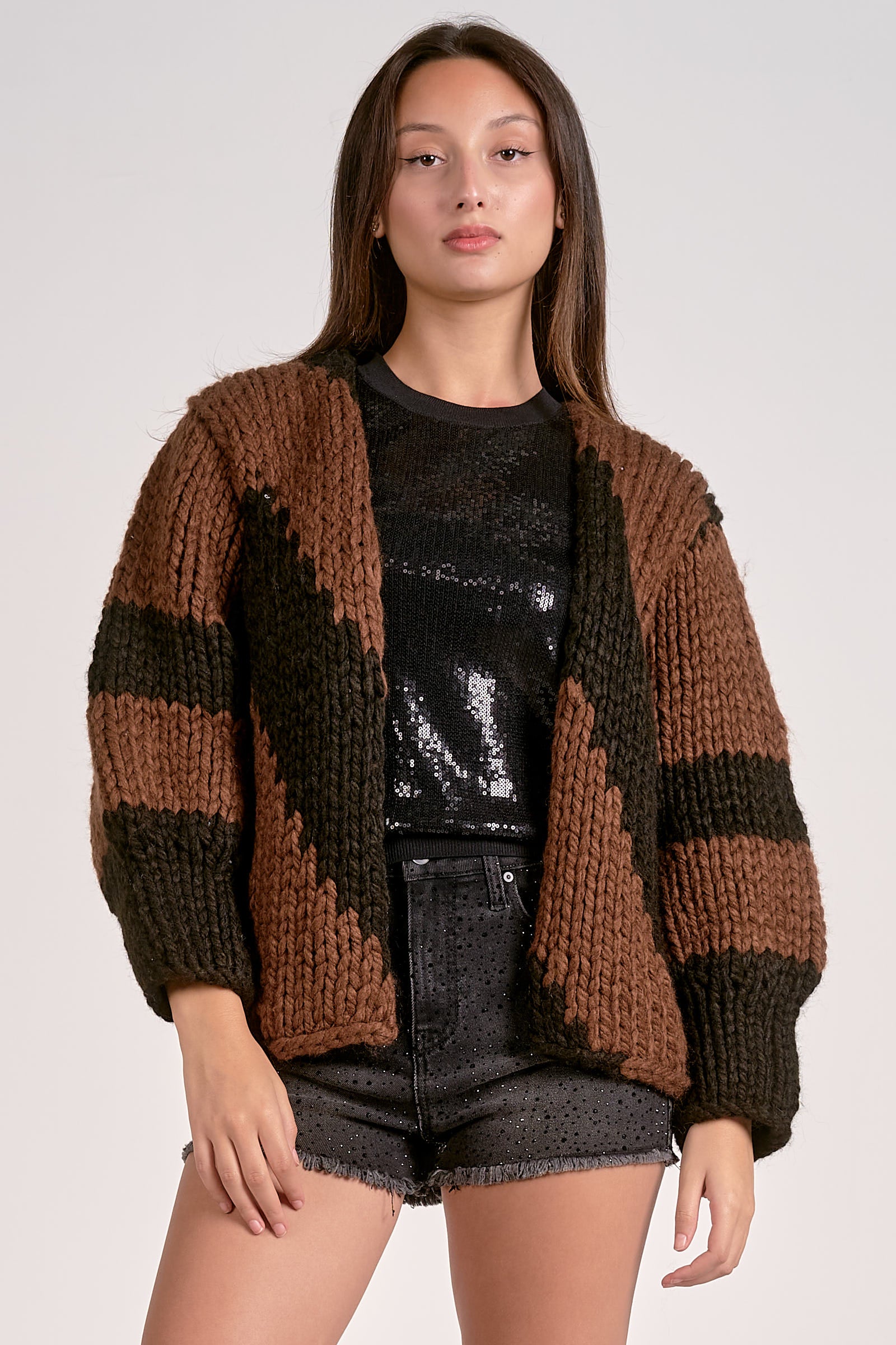 Elan Chunky Cardigan Sweater by Sierra Deene
