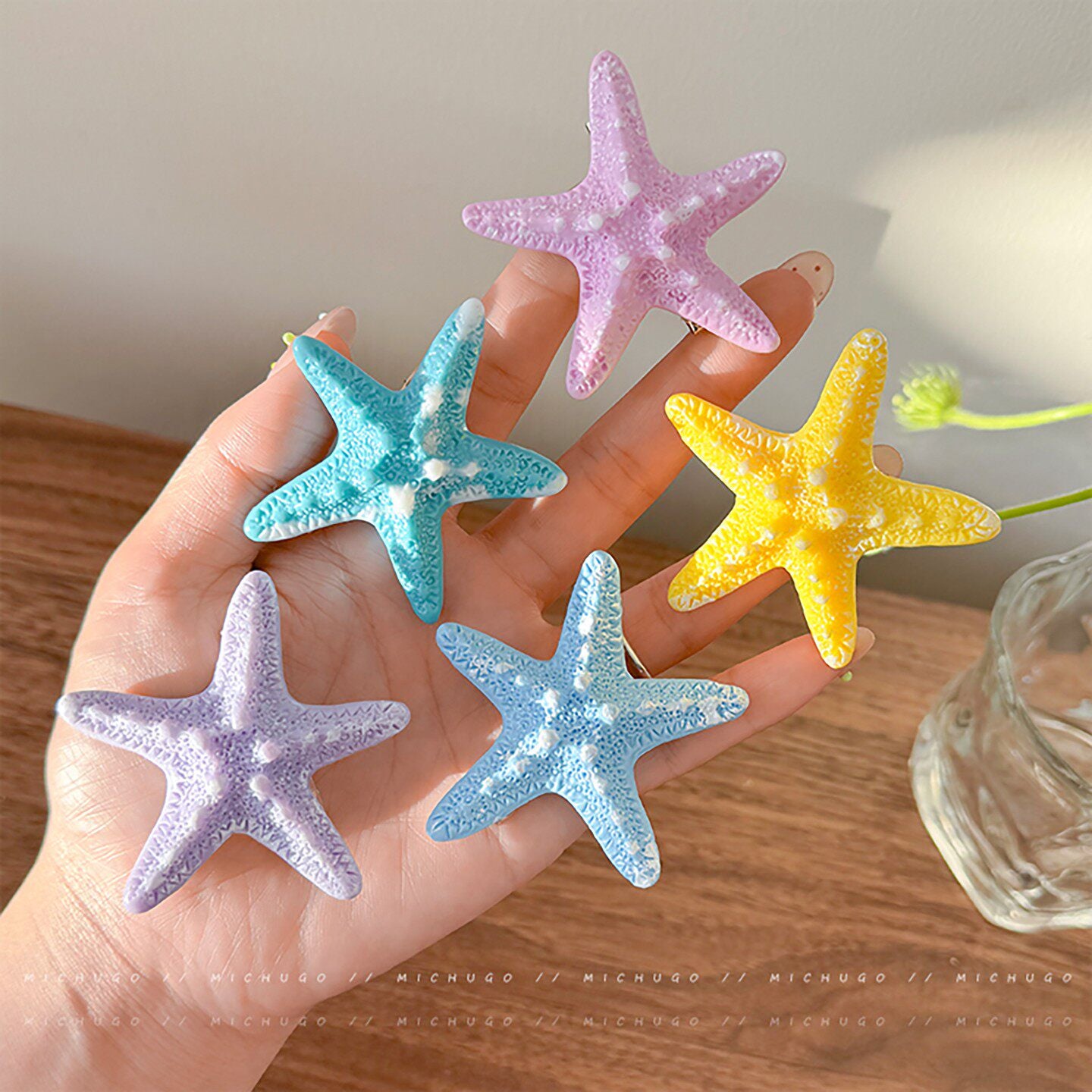 Kawaii Starfish Hair Clip by Land Decora