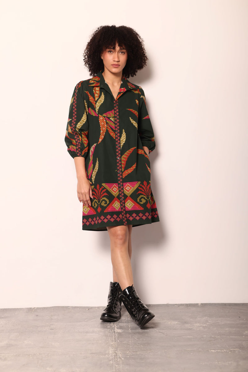 FOREST STITCH AVA DRESS by Maude Vivante