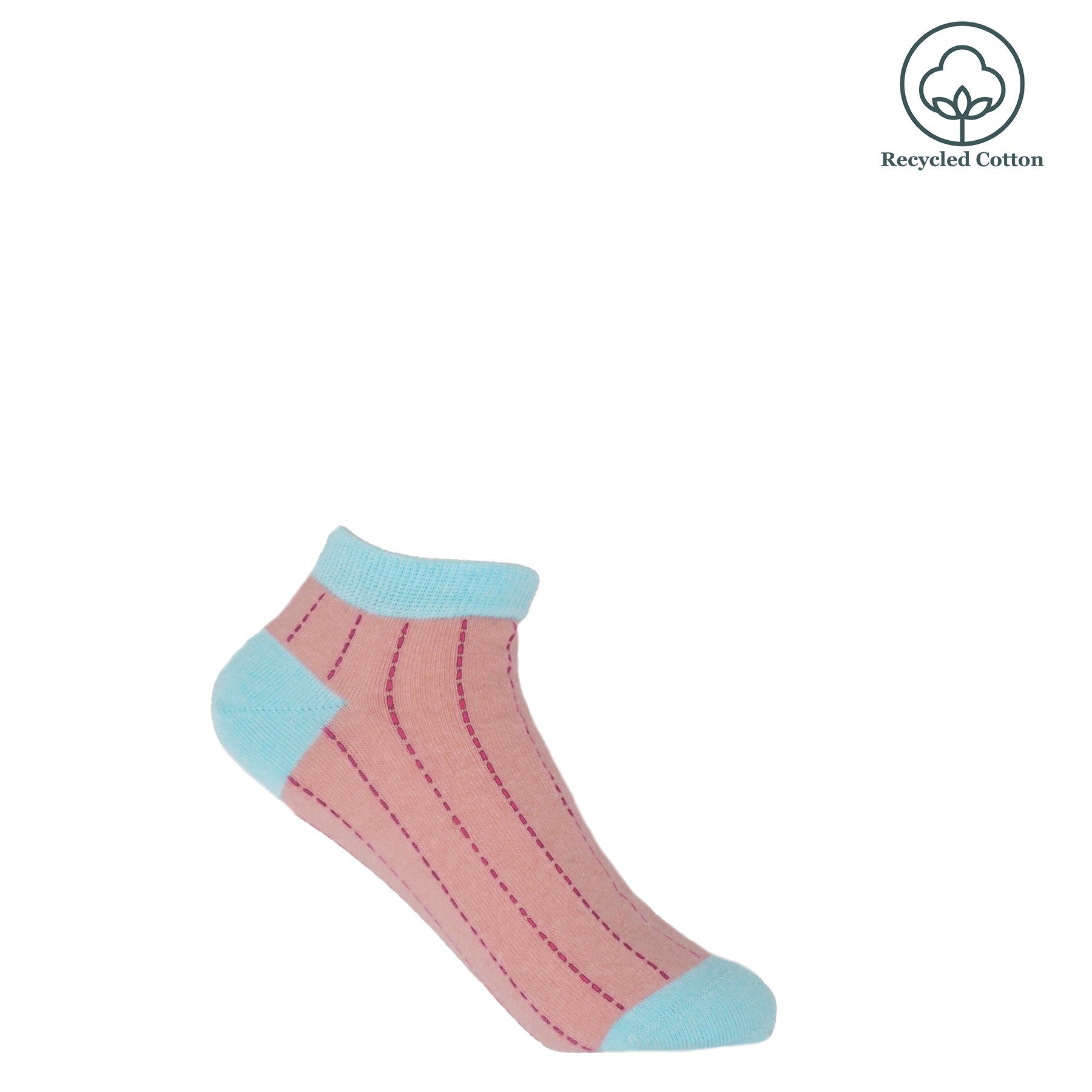 Dash Women's Trainer Socks - Pink by Peper Harow