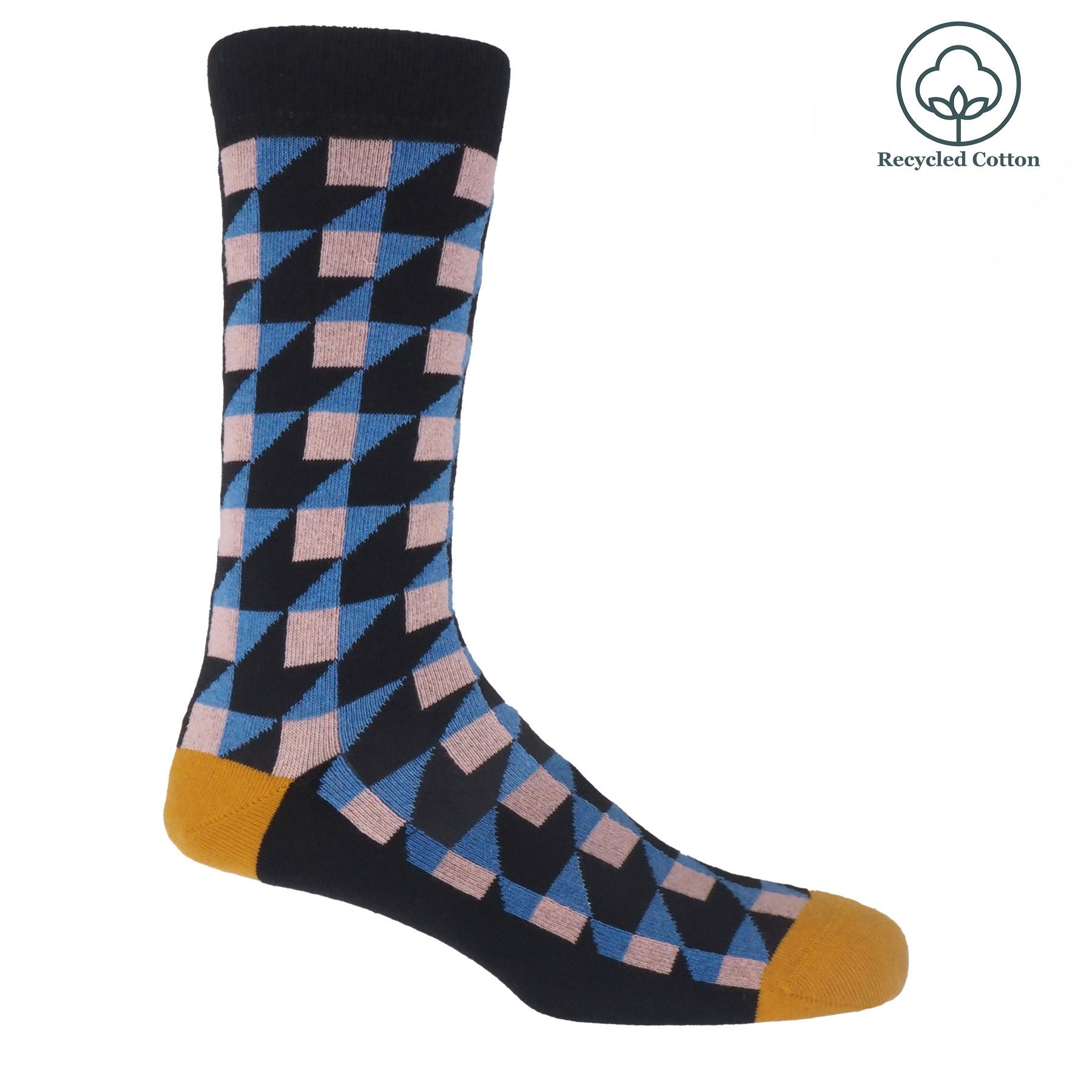 Dimensional Men's Socks - Black by Peper Harow