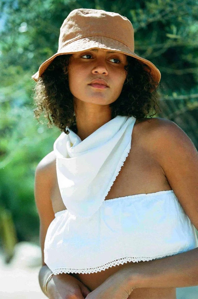 Ivory Silk Face Bandana - The Penelope Bandana by Merritt Charles