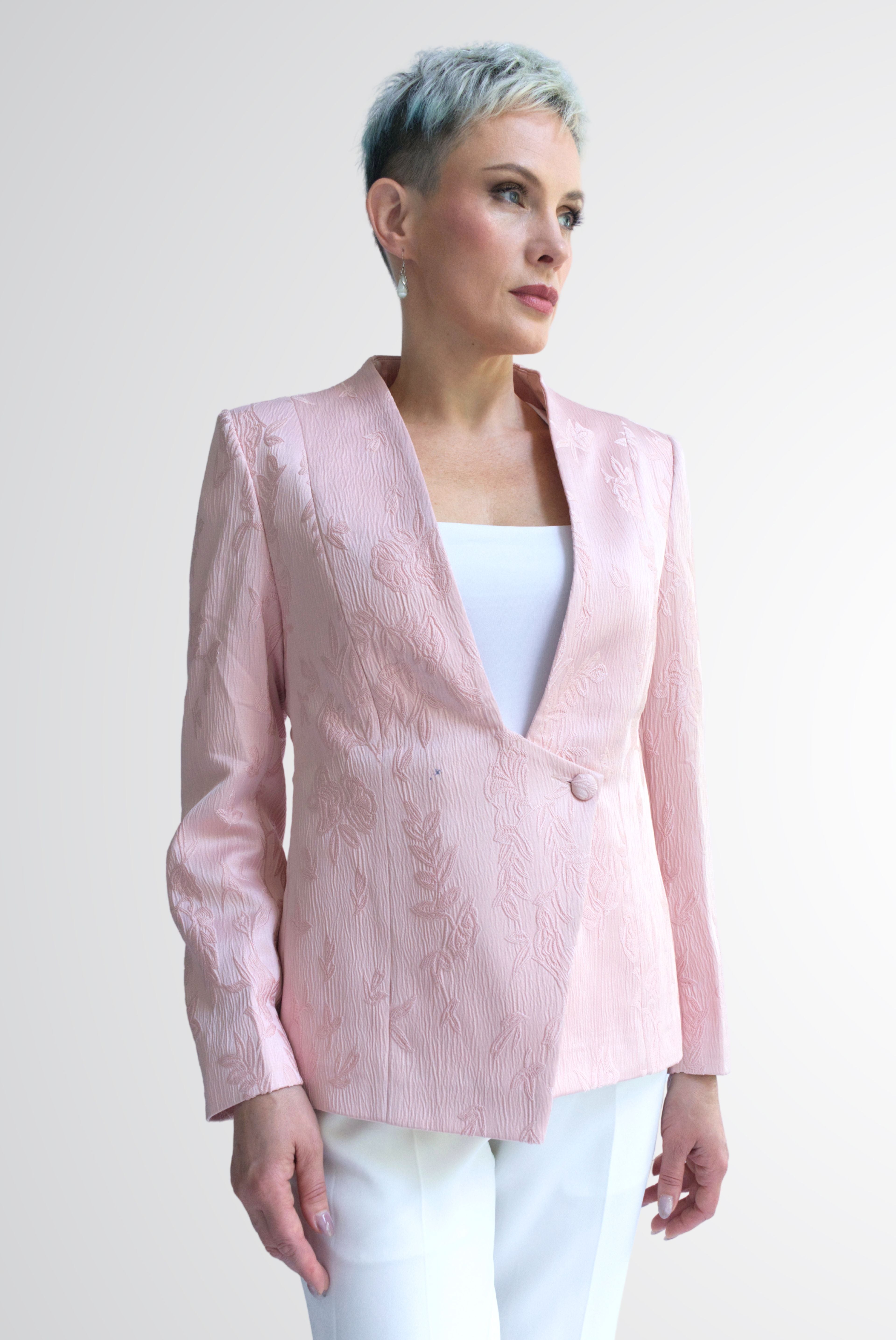 Beacon Asymmetrical Lapel Jacket for Women by Point of View Label