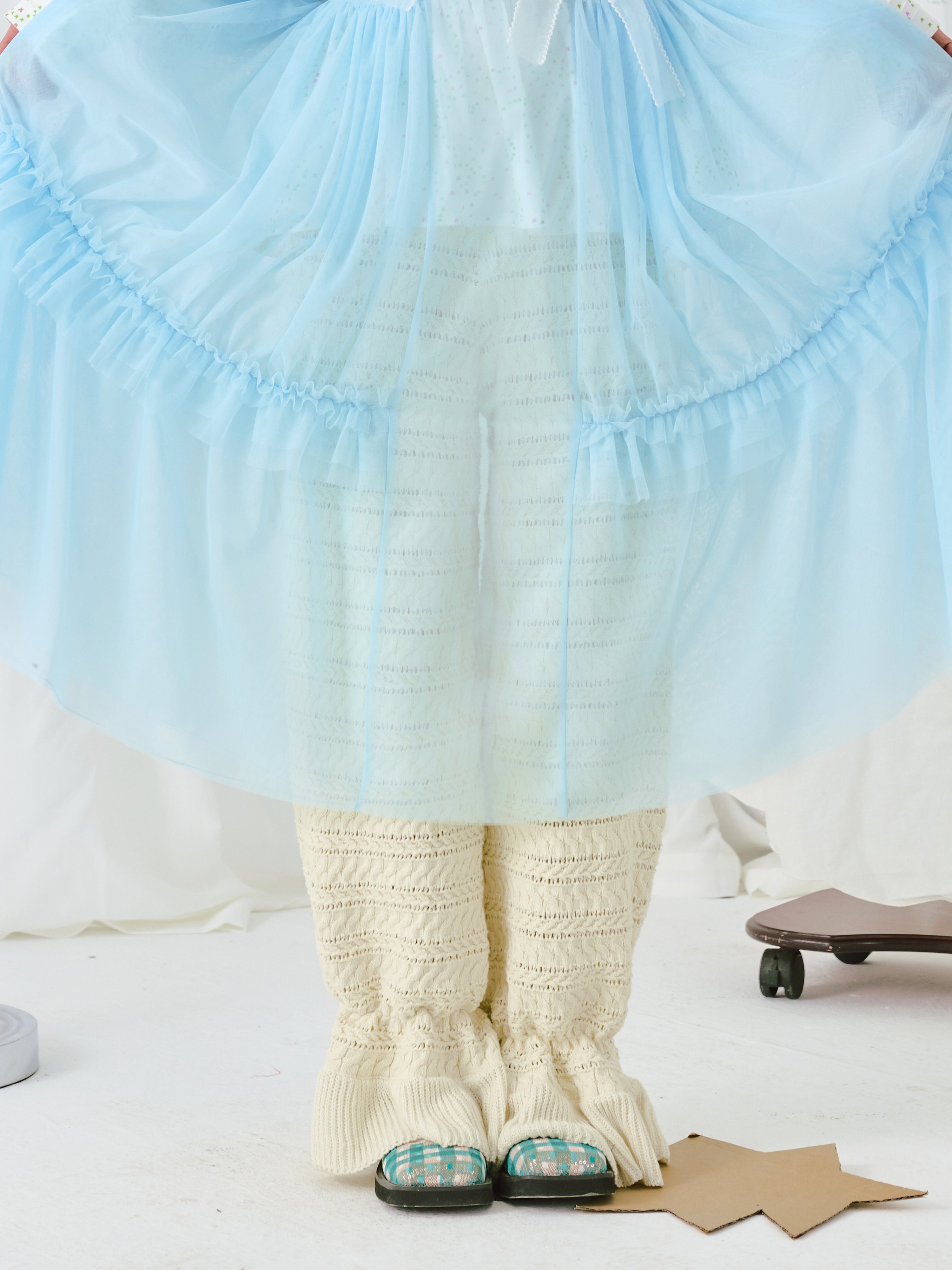 Harajuku Pants Beige Textured Knit Wide-Leg Pants – HELPHELP by Land Decora