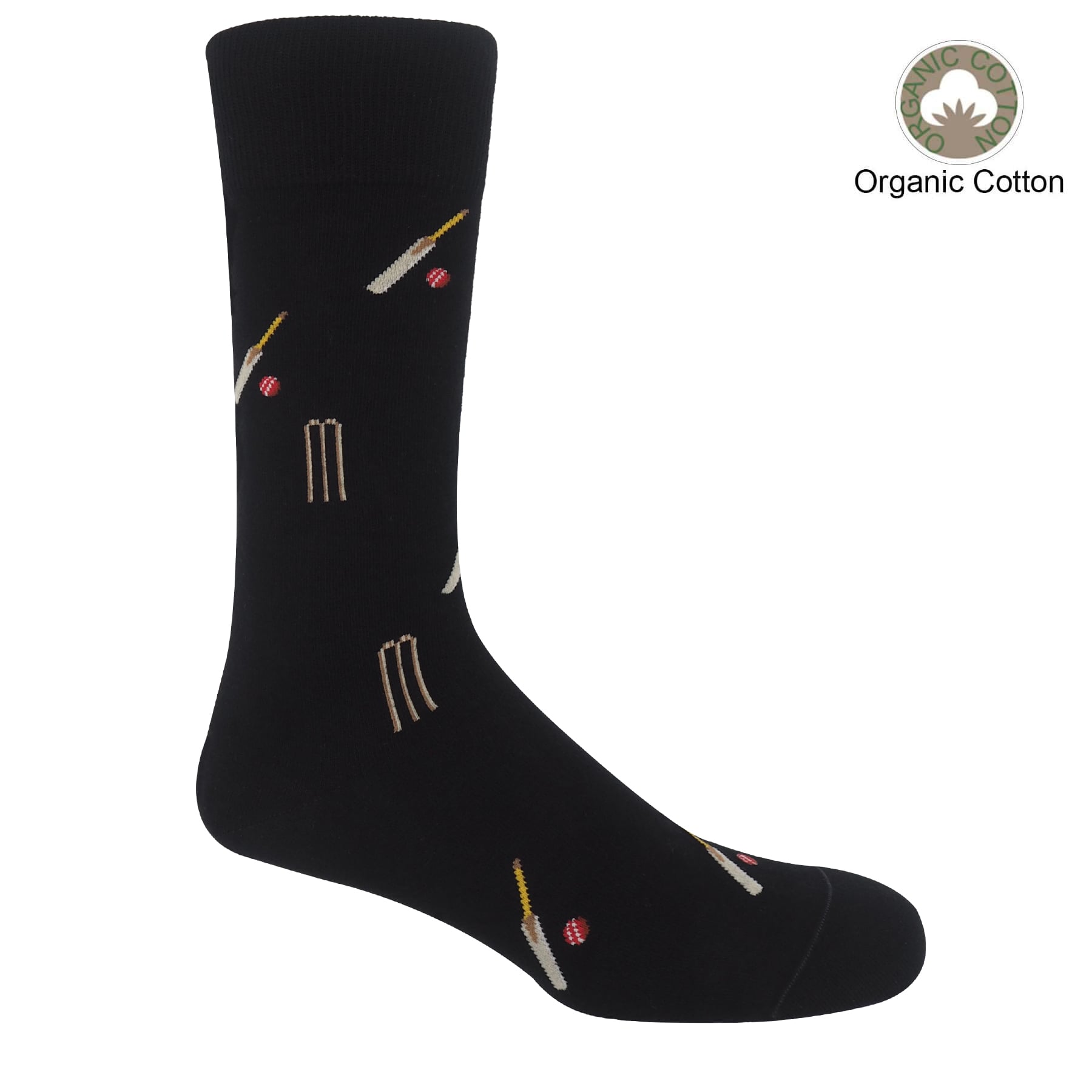 Cricket Men's Socks - Black by Peper Harow