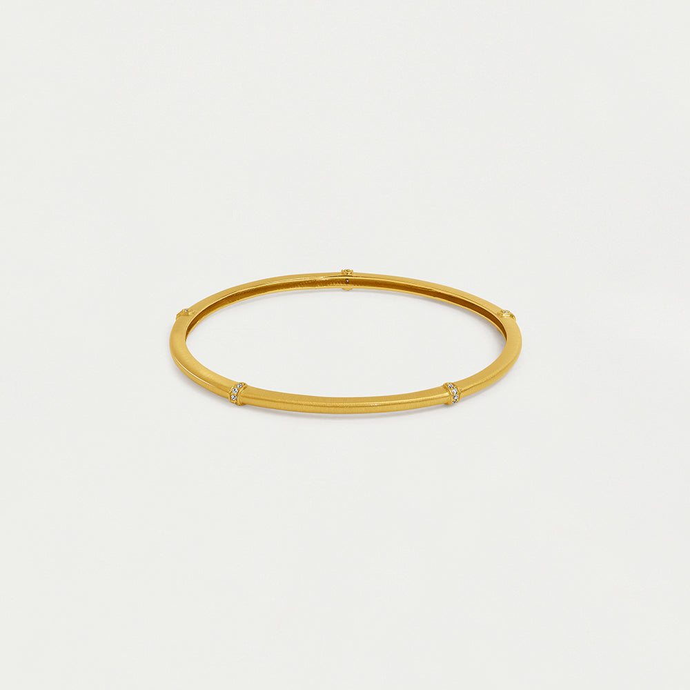 Colette Pave Bangle Bracelet in Gold by Sierra Deene