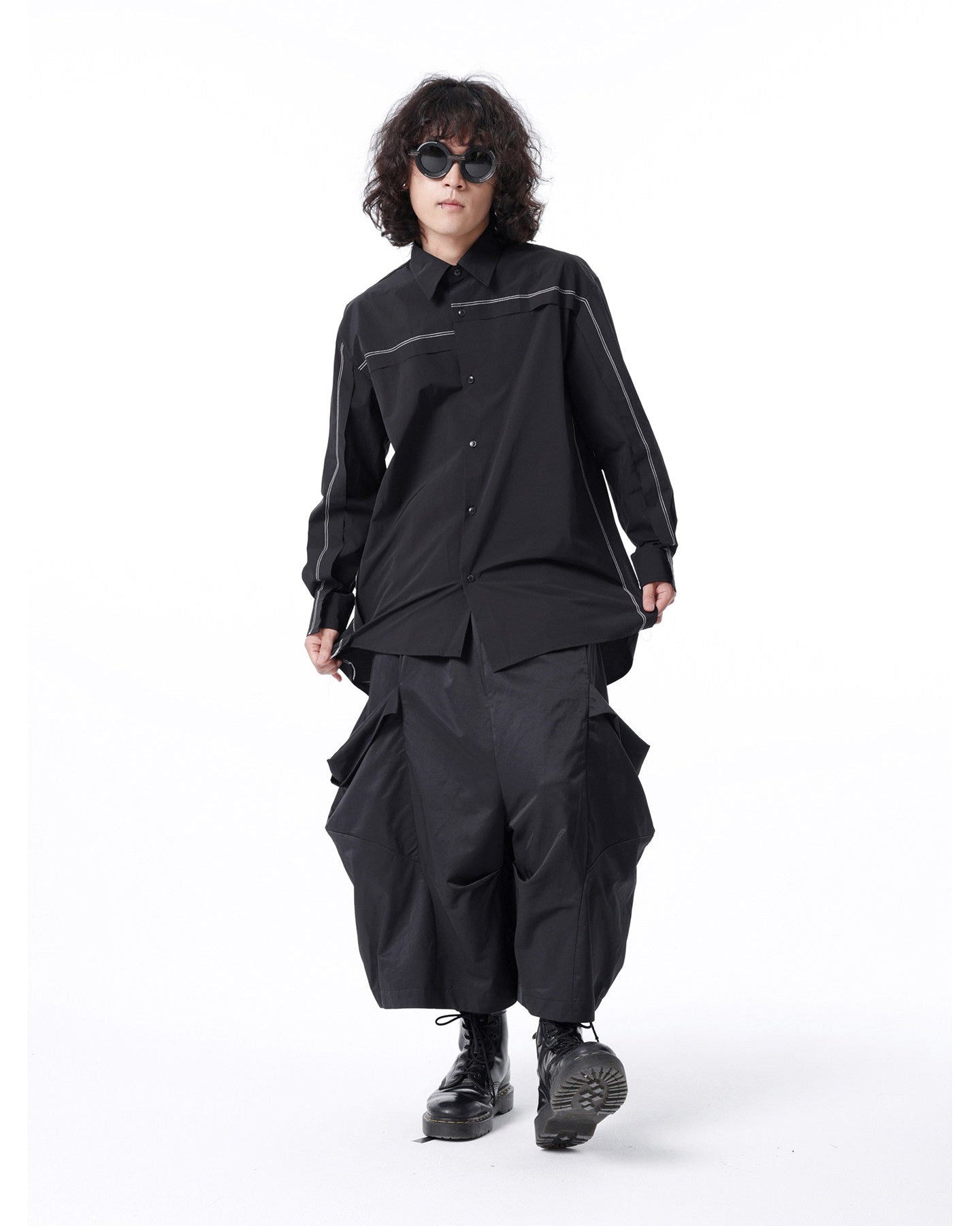 Asymmetric Deconstructed Shirt by OFFCULTURE