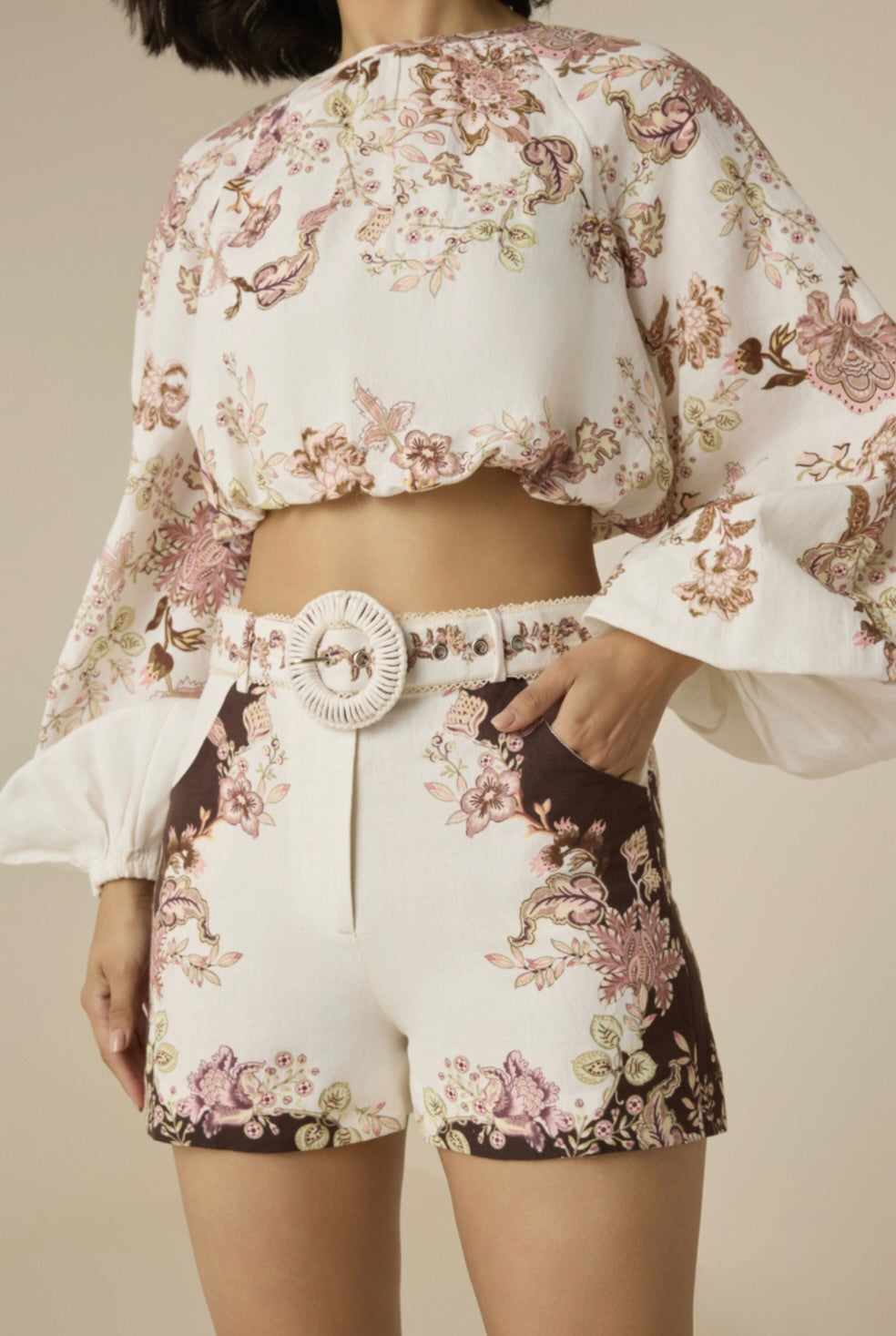 Diza Buckle White Shorts by Sierra Deene