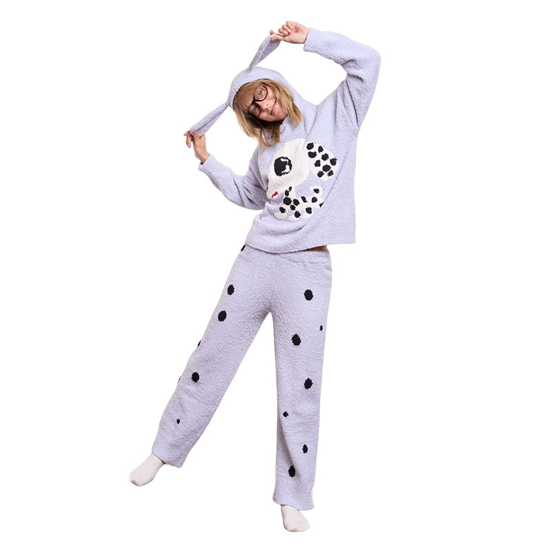 Girly Fashion Iscreamcolour Spotted Dog Pajama Set | Cozy & Playful Style by Land Decora