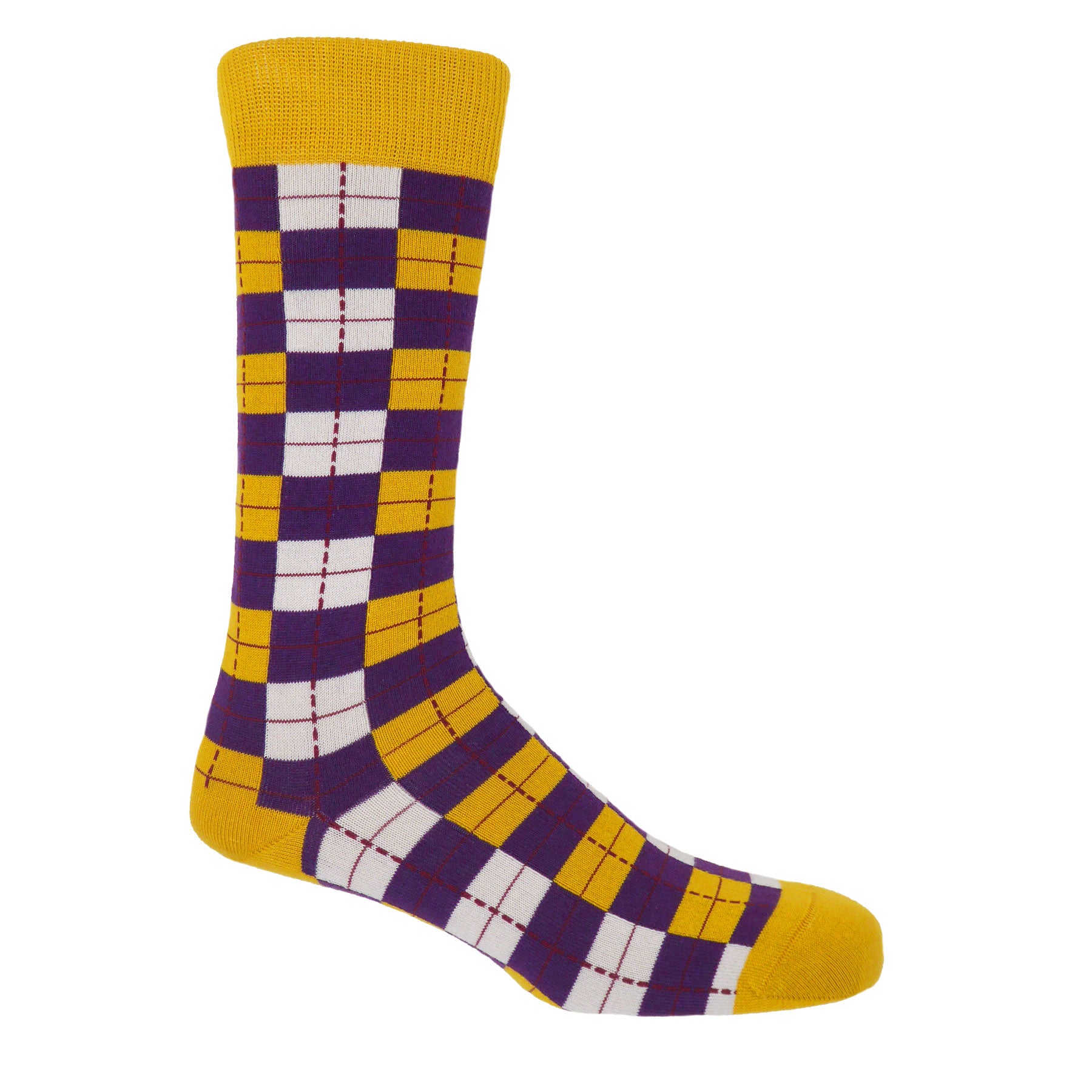 Checkmate Men's Socks - Gold by Peper Harow
