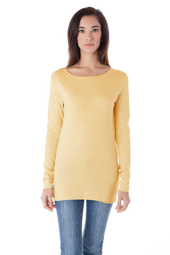 Crew Neck Long Sleeve Layering Top by A to Z Tees