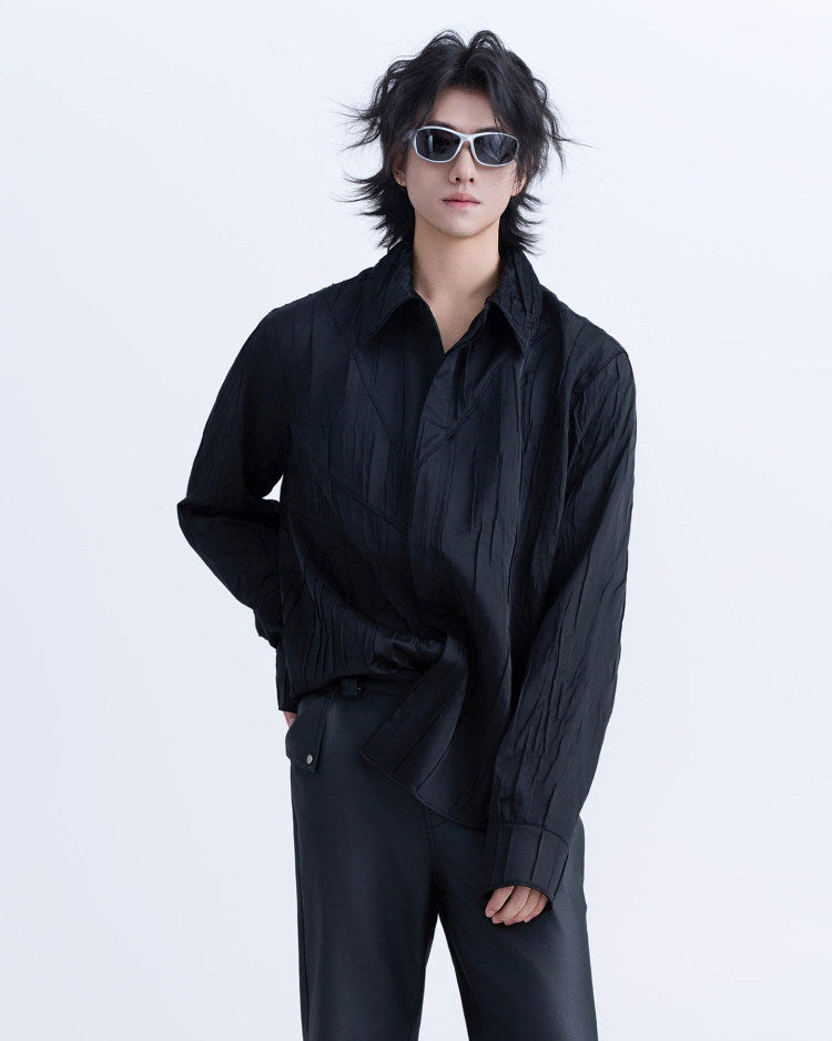 Xequation Pleated Deconstructed Shirt by OFFCULTURE