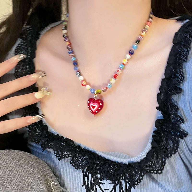 Decora Kei GIRL INSTITUTE Love Pendant Necklace | Harajuku Accessories by Land Decora