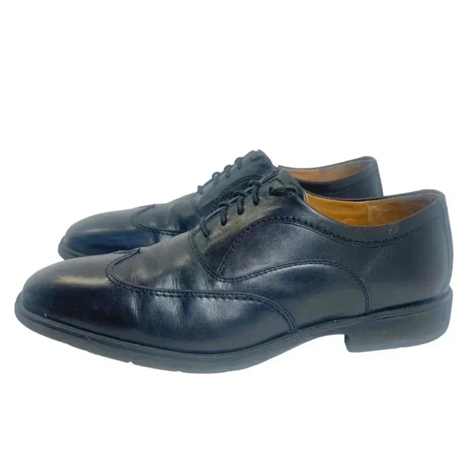 Johnston & Murphy Black Leather Wing TIp Men's Shoes Size 10 by Hot Girl Secondhand
