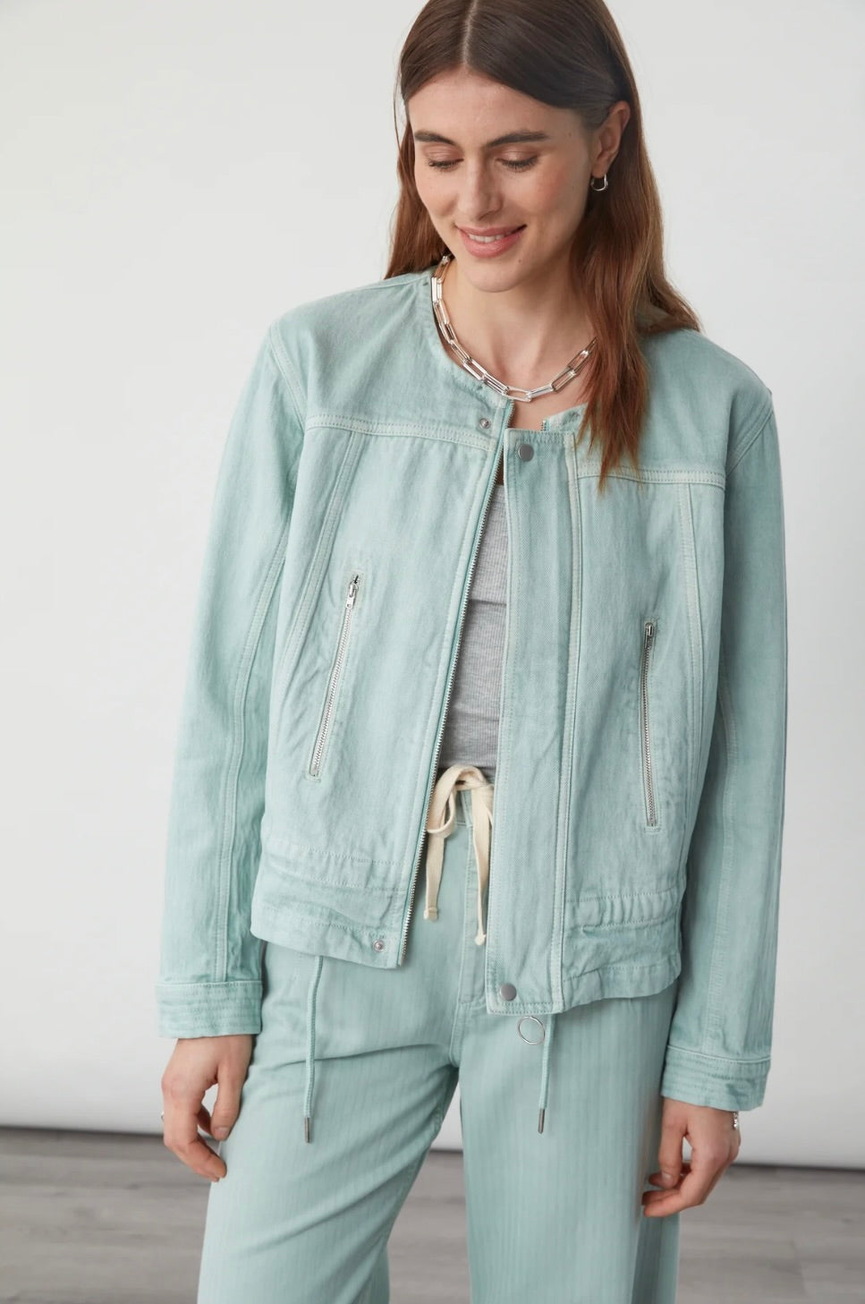 seventy + mochi Fai Jacket in Sage by Sierra Deene