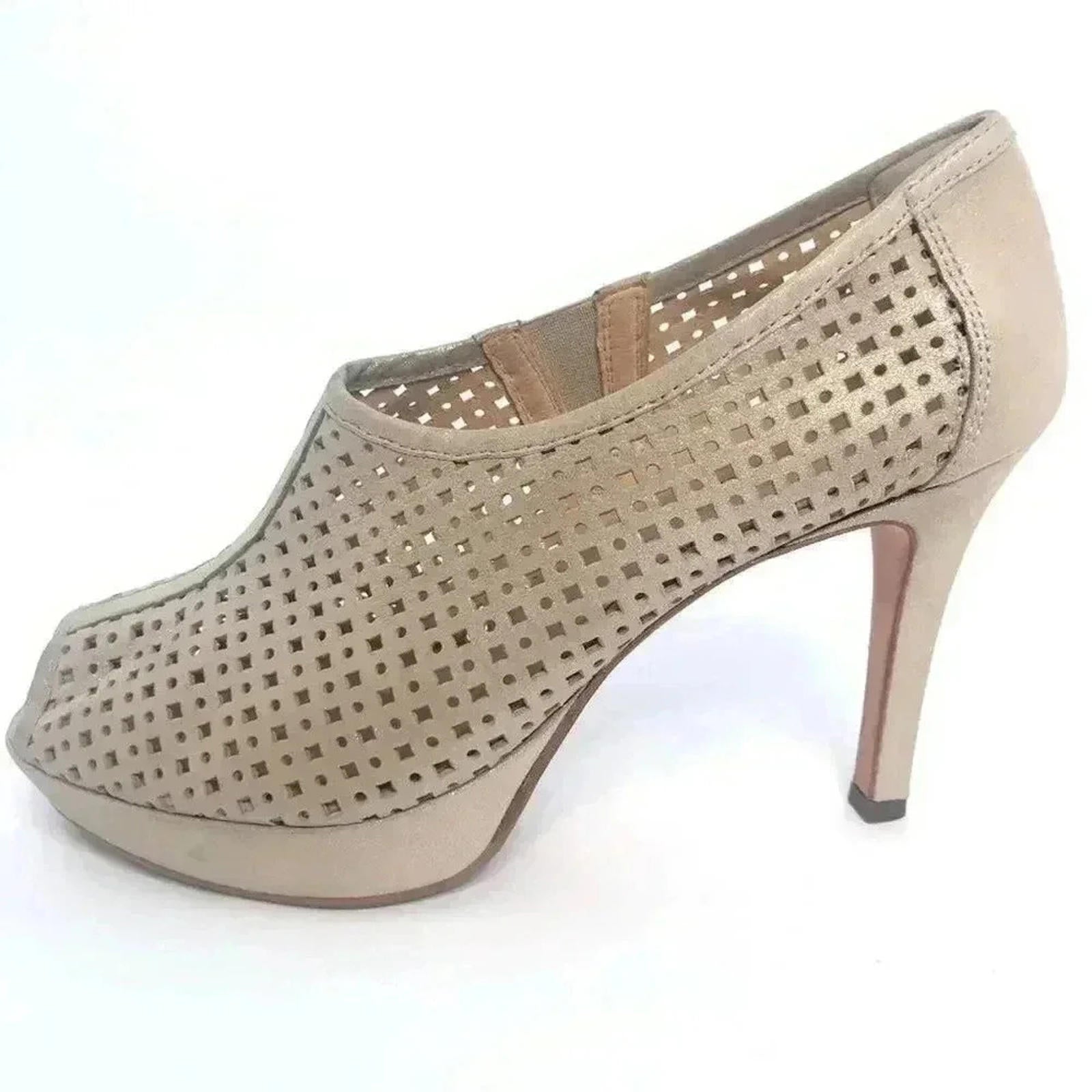 Paul Green Open Toed Booties Passion Perforated Women's Size 9.5 US by Hot Girl Secondhand