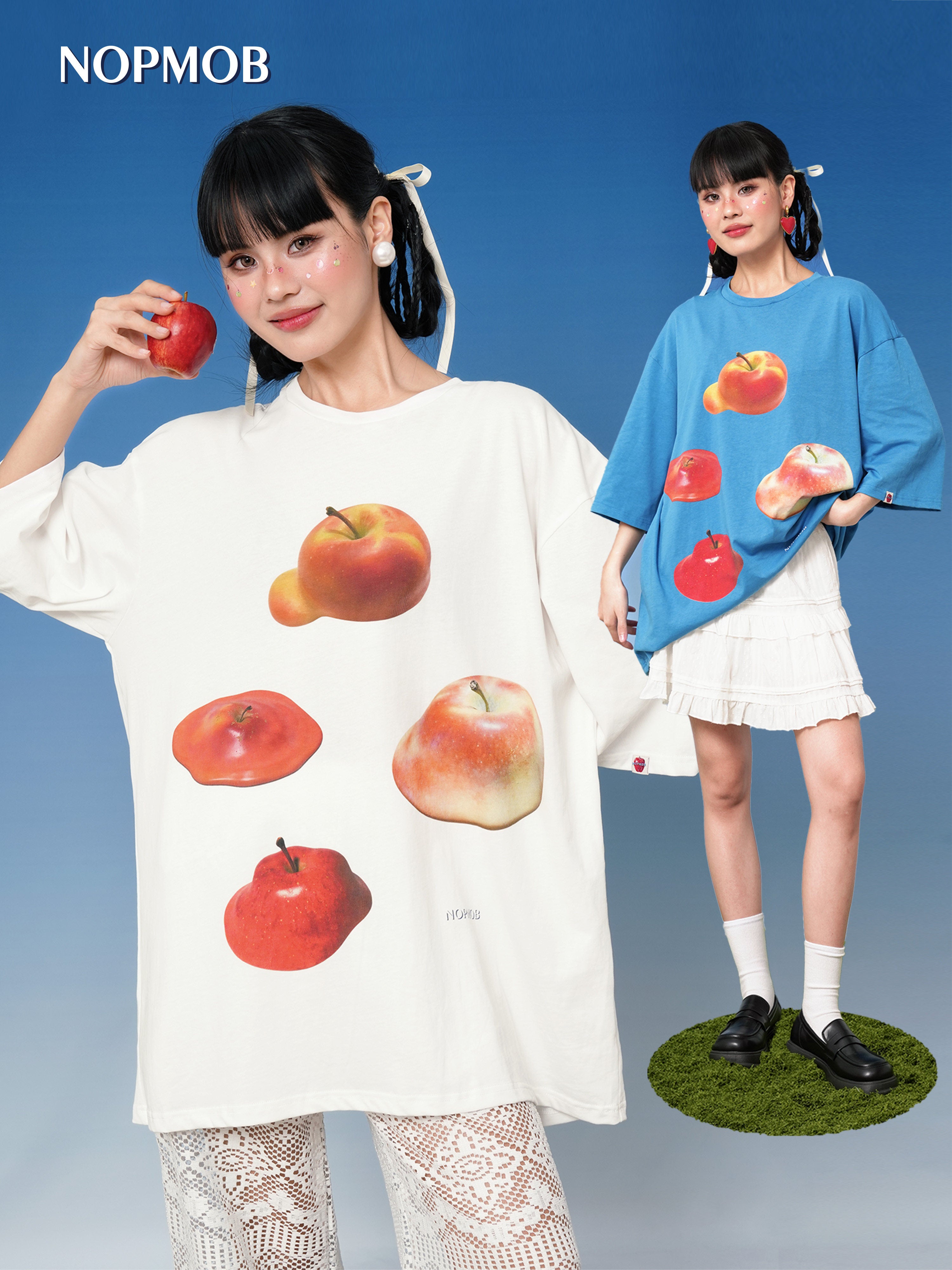 Oversized Graphic T-Shirt - NOPMOB by Land Decora