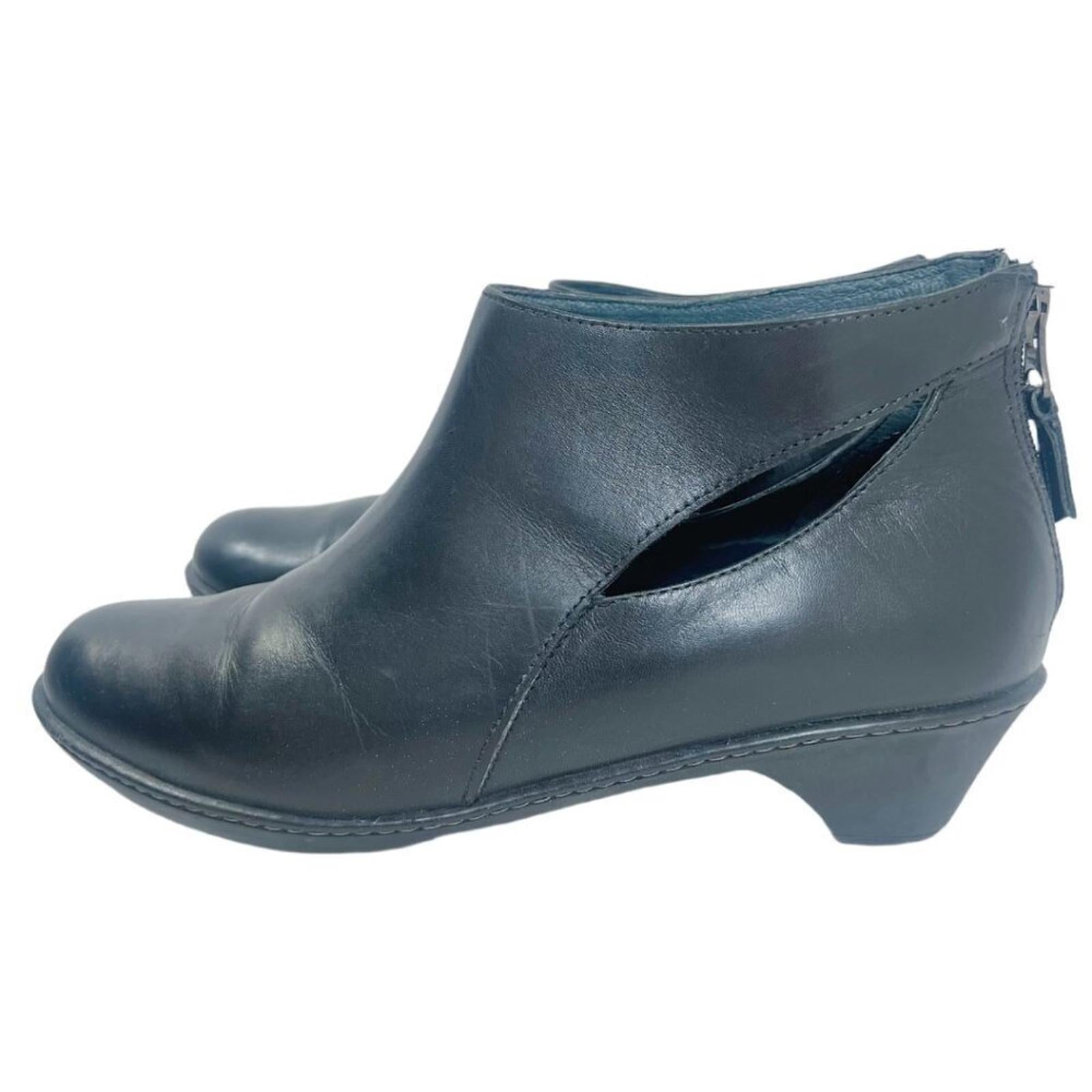 Dansko Bonita Black Leather Booties Ankle Boots Cutout Women's Size 7. by Hot Girl Secondhand
