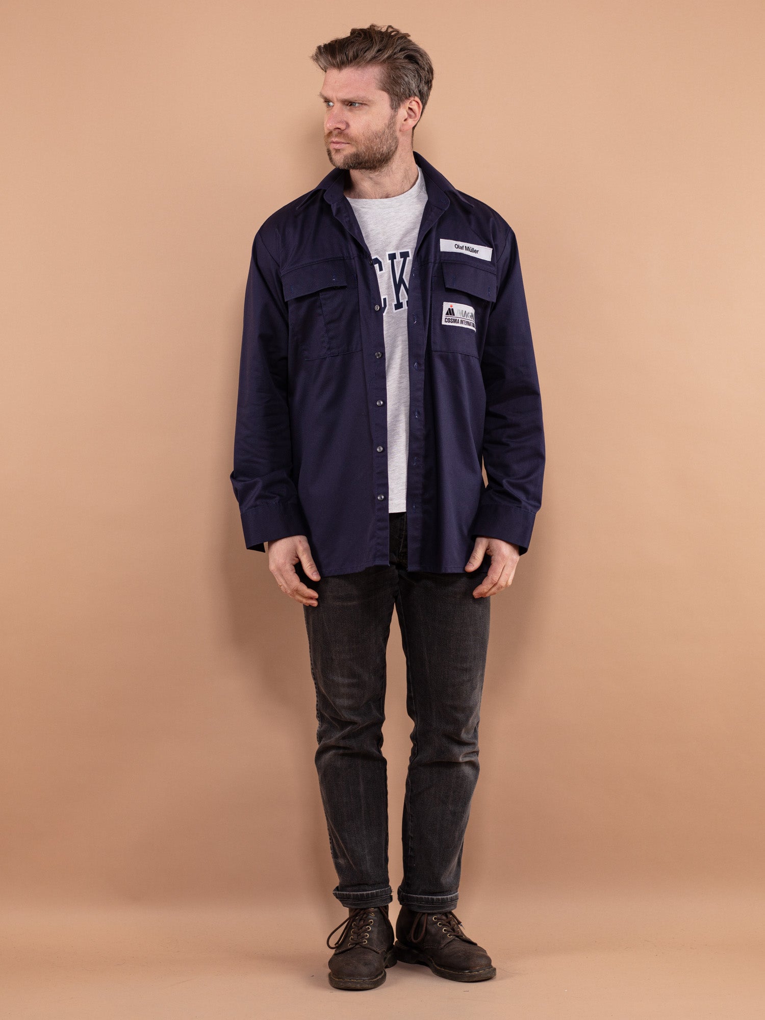 Vintage 90's Men Work Shirt by Northern Grip