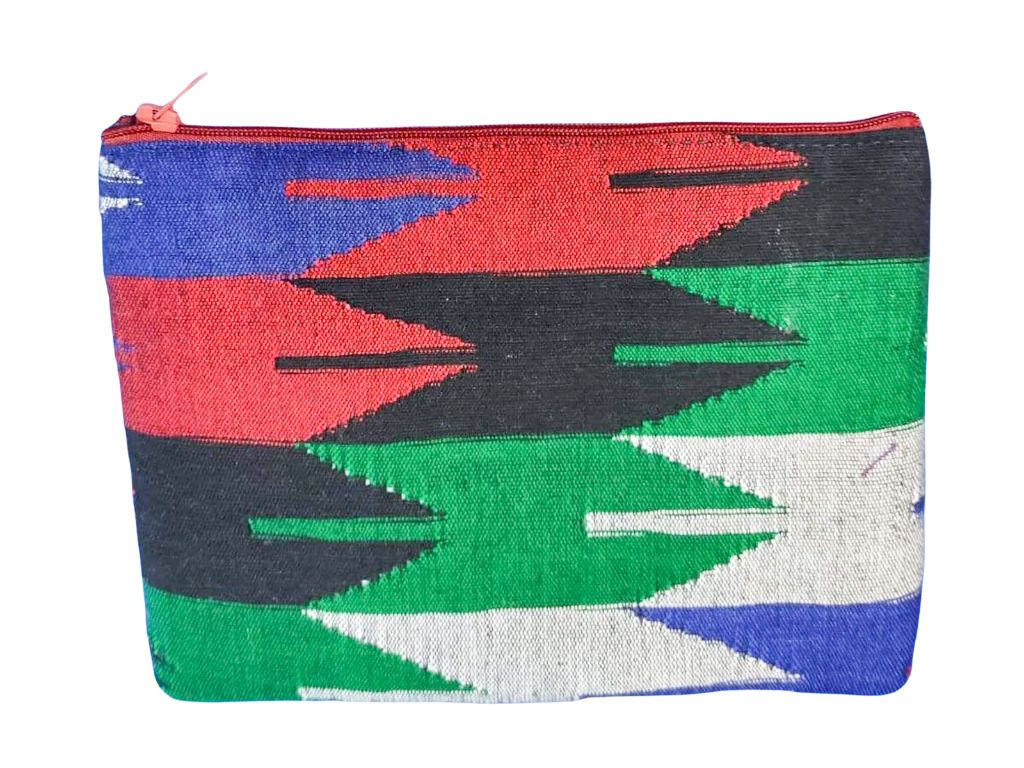 Dhaka pouch, ethically handwoven in Nepal by Shakti.ism