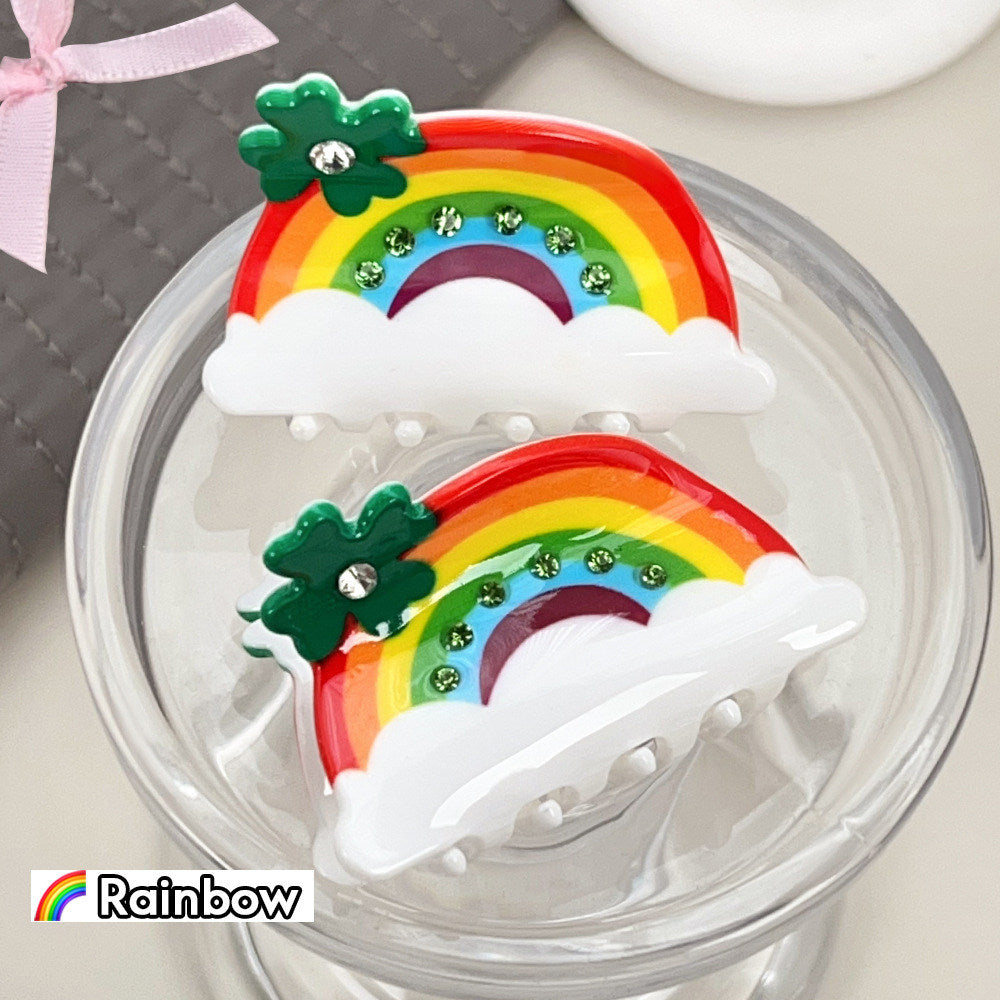 Rainbow Acetate Hair Claw Clip - KHEPHAIA by Land Decora