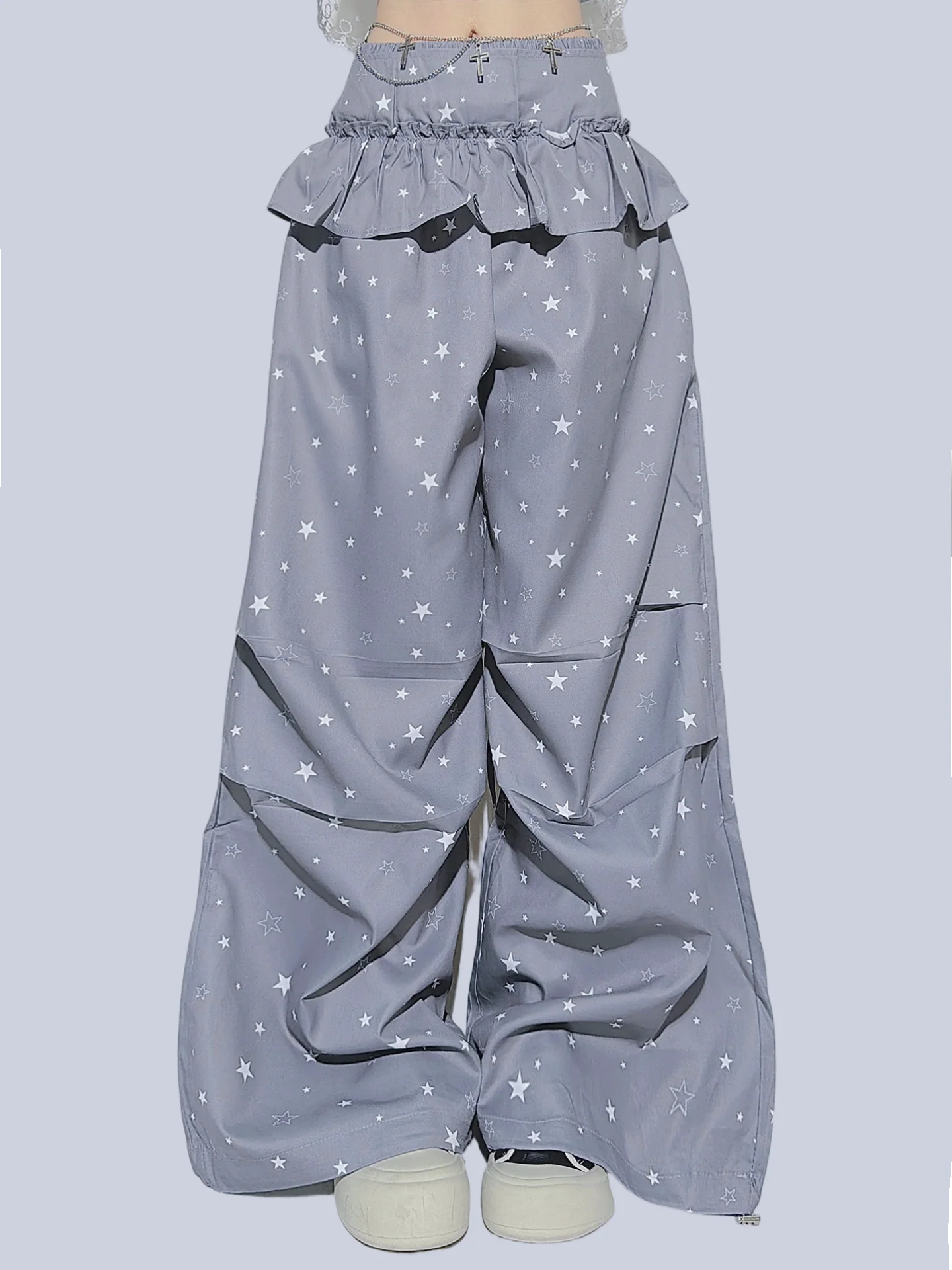 Japanese Retro Wide-Leg Pants - FANLOVEGIRL by Land Decora